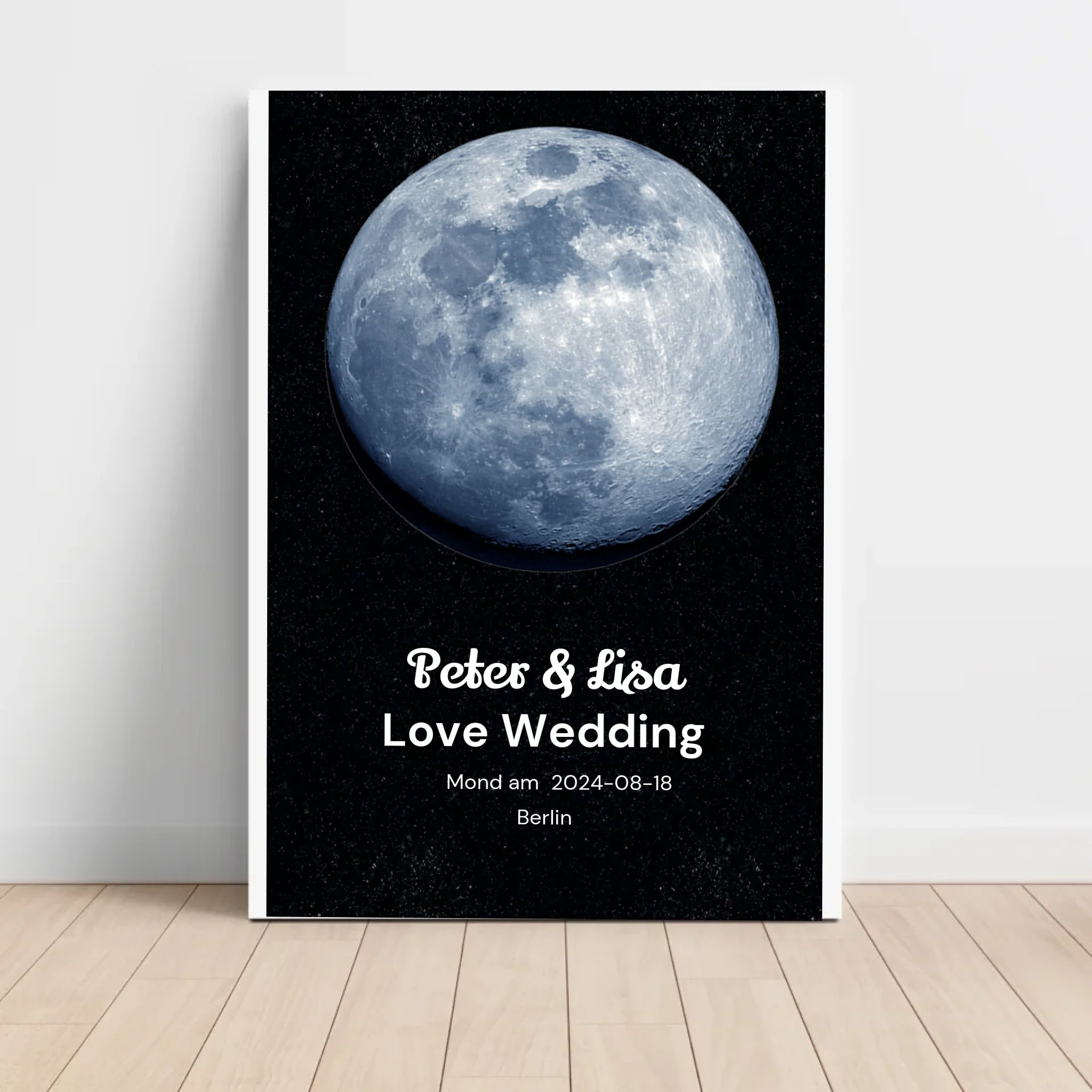 Mondposter Hochzeitstag Geschenk personalisiert - Cantty