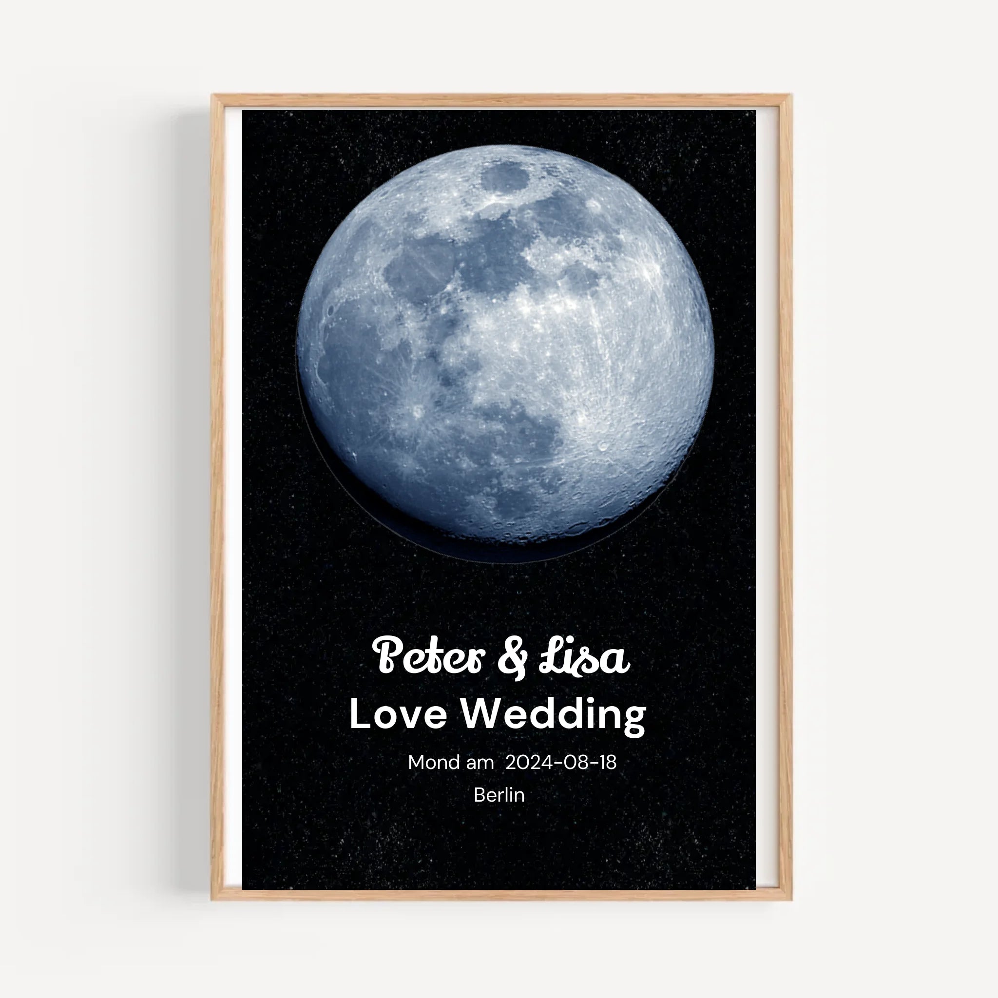 Mondposter Hochzeitstag Geschenk personalisiert - Cantty