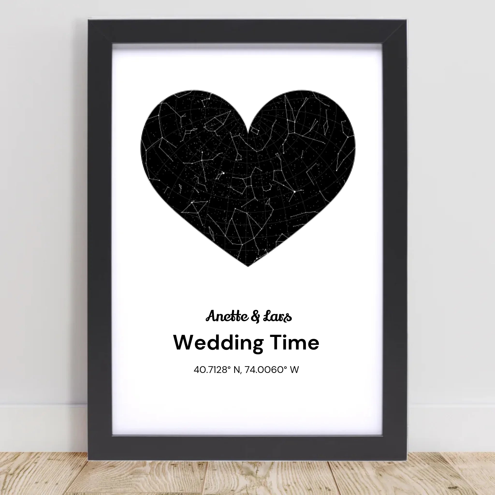 Hochzeit Geschenk Sternenhimmel personalisiert - Cantty