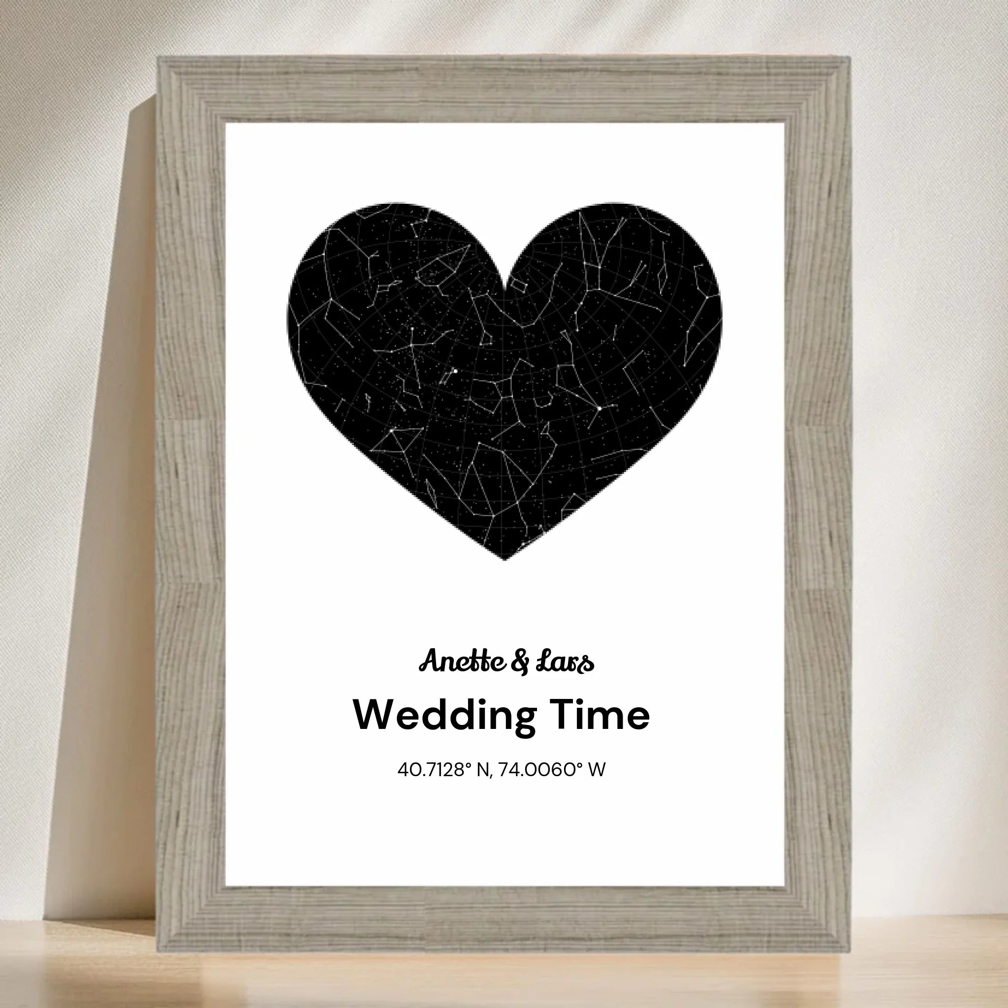 Hochzeit Geschenk Sternenhimmel personalisiert - Cantty