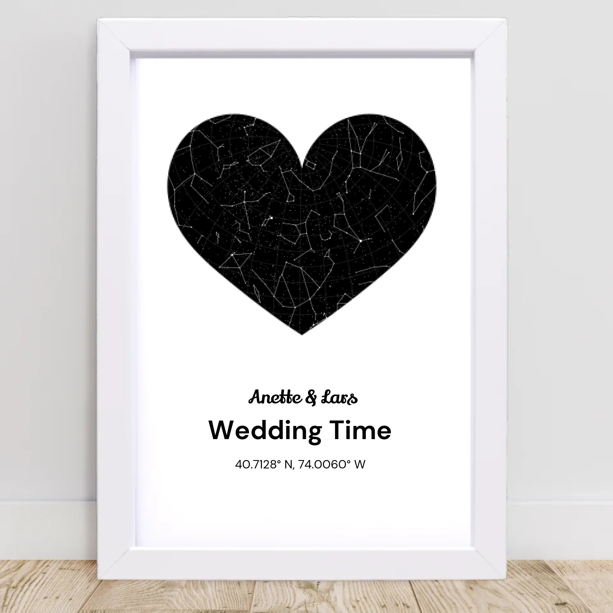 Hochzeit Geschenk Sternenhimmel personalisiert - Cantty