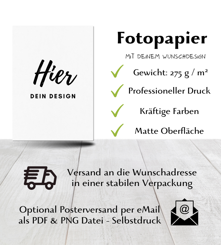 Poster Fotopapier Geschenk - Cantty