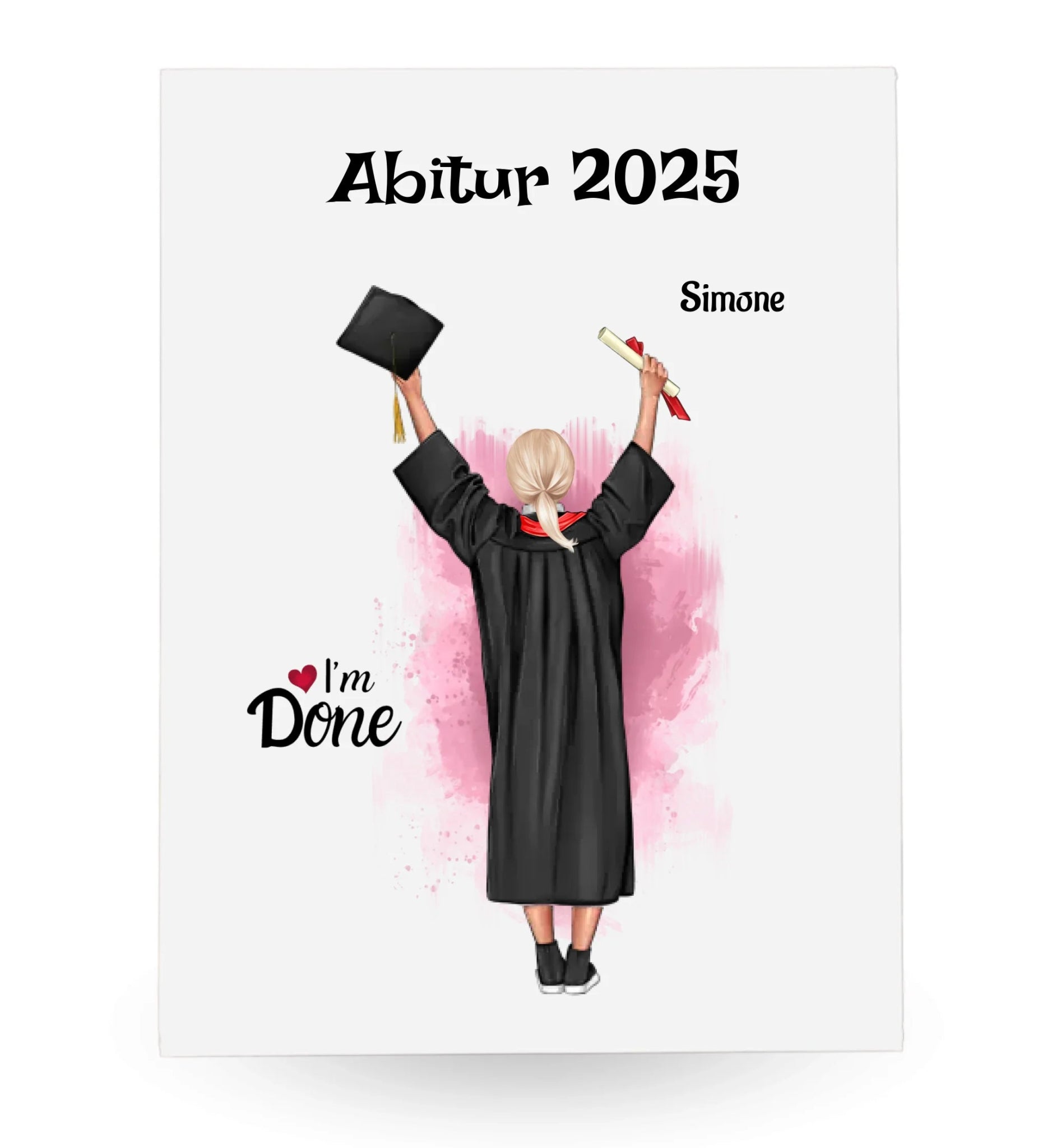 Abitur Acrylglas Bild Geschenk bestandene Prüfung personalisiert - Cantty