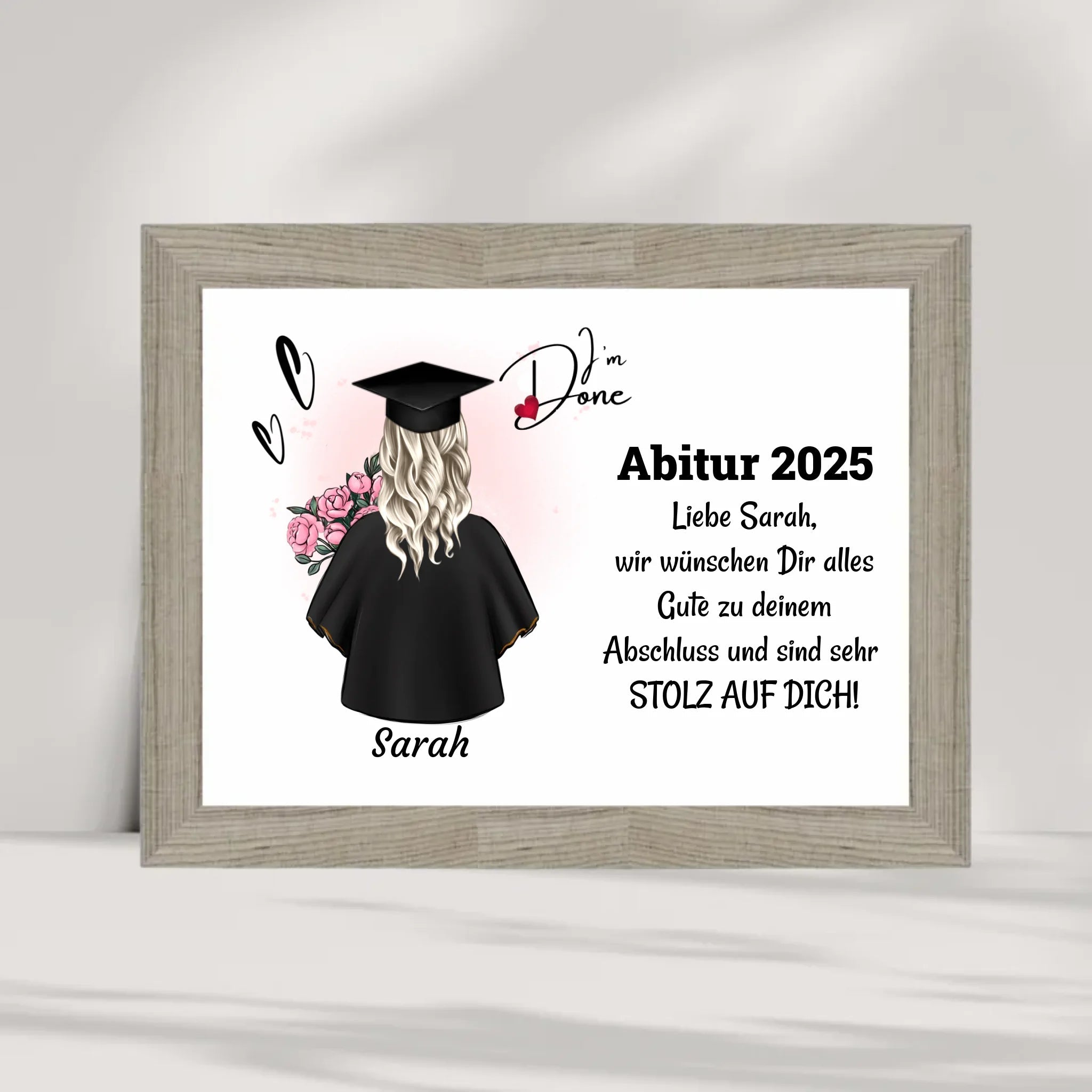 Abitur bestanden Poster Geschenk für Sie - Cantty