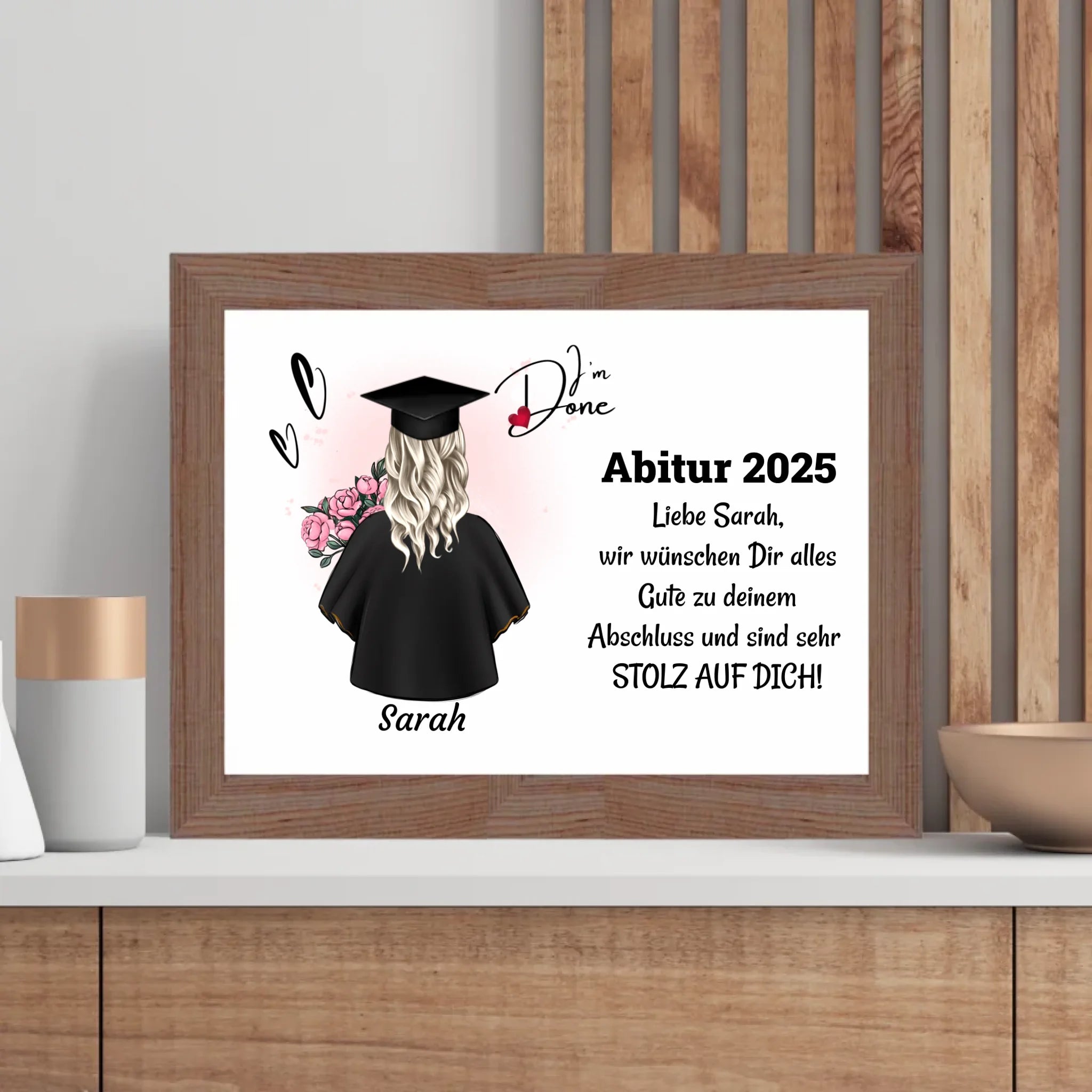 Abitur bestanden Poster Geschenk für Sie - Cantty