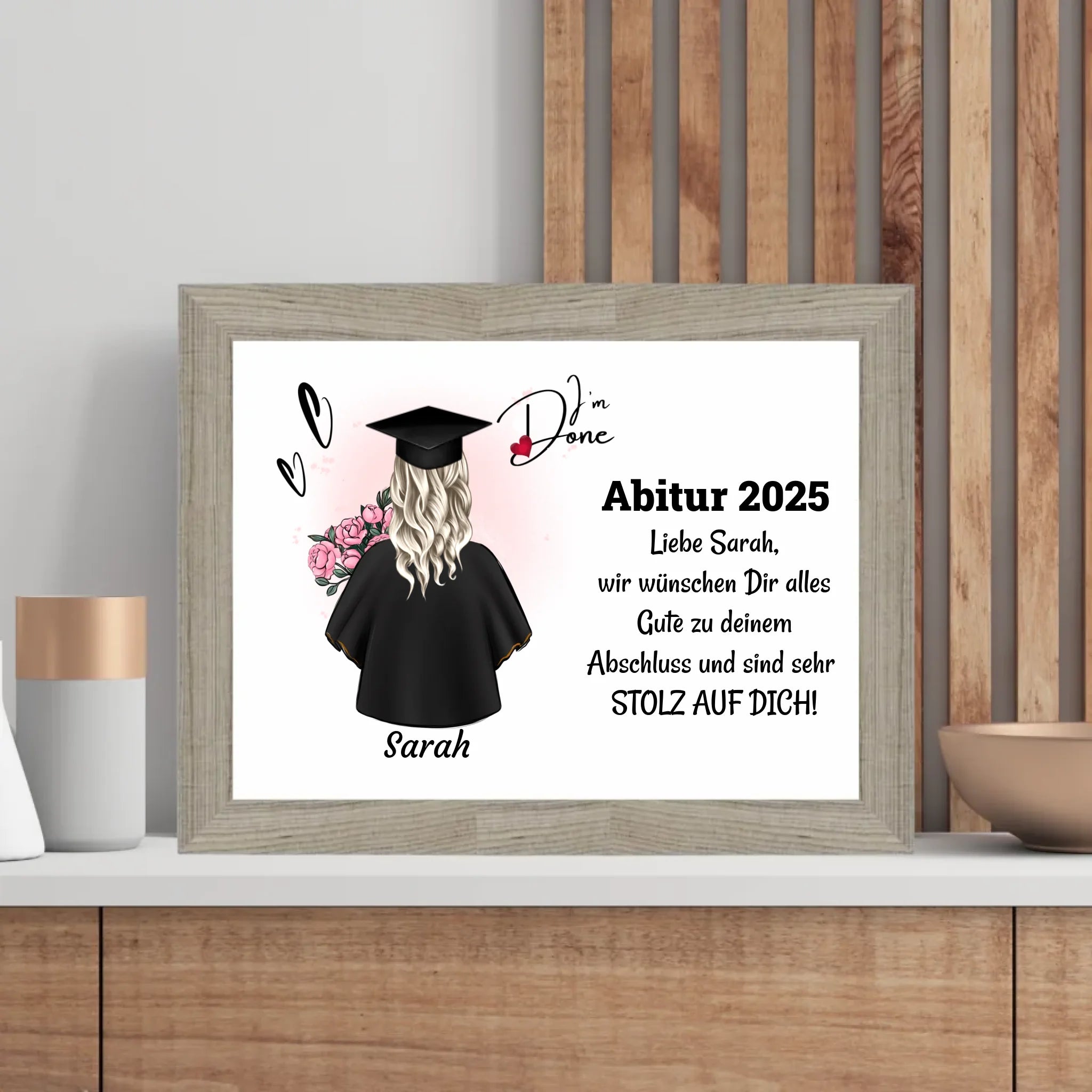 Abitur bestanden Poster Geschenk für Sie - Cantty