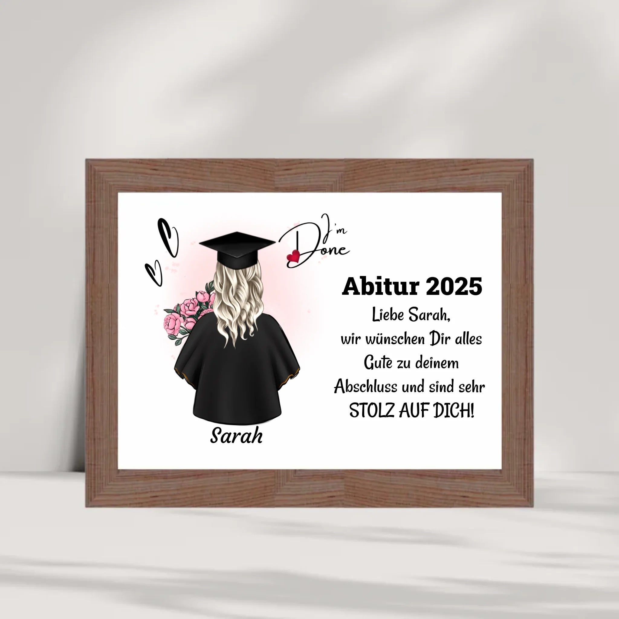 Abitur bestanden Poster Geschenk für Sie - Cantty