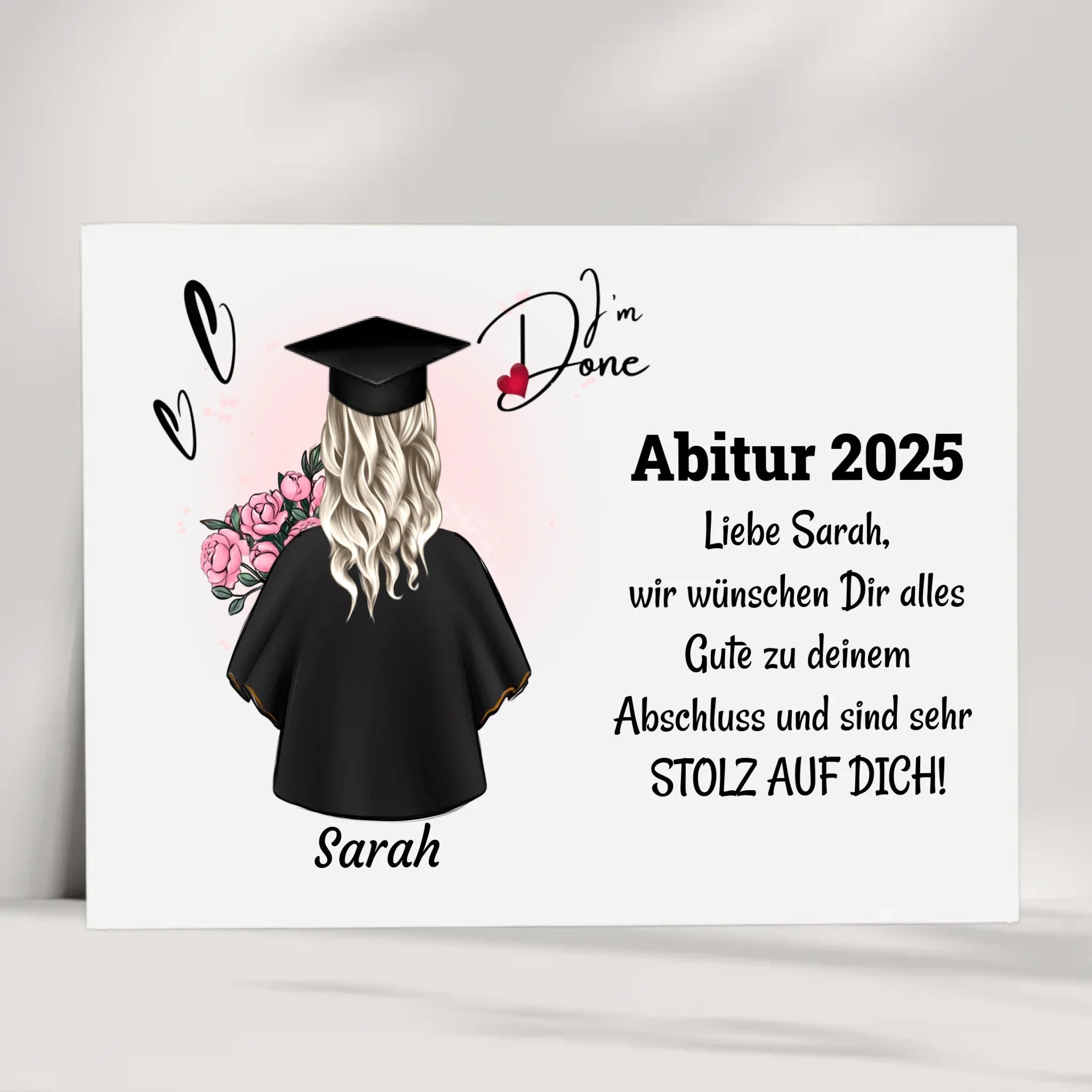 Abitur bestanden Poster Geschenk für Sie - Cantty