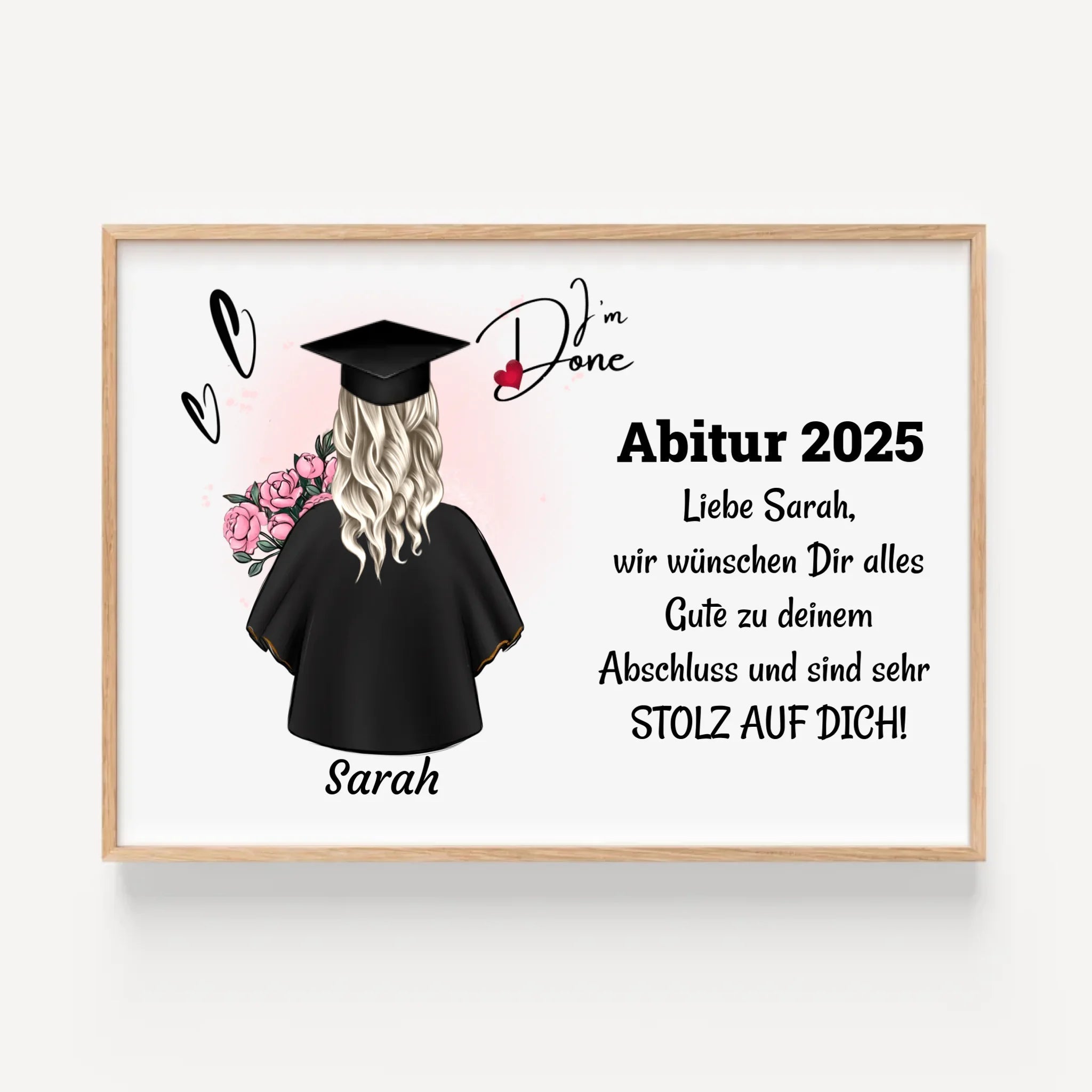 Abitur bestanden Poster Geschenk für Sie - Cantty