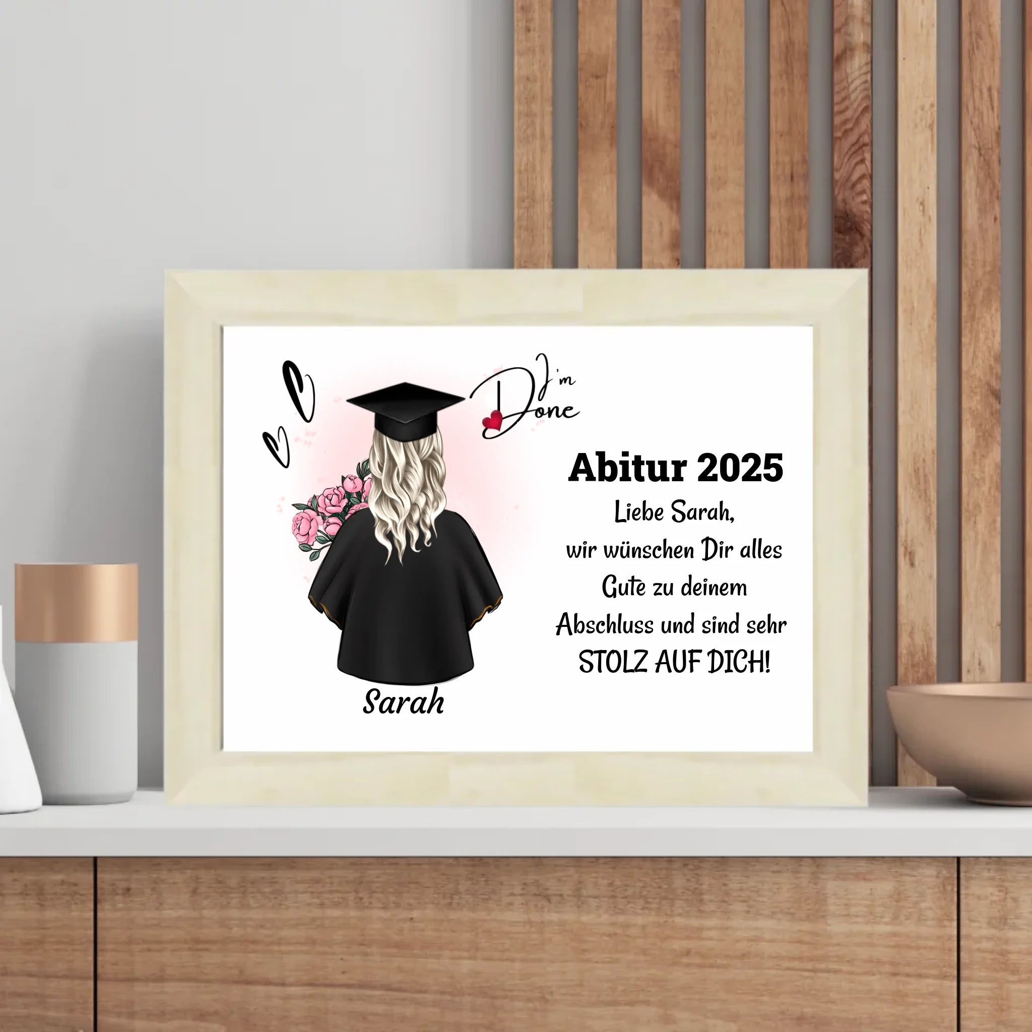 Abitur bestanden Poster Geschenk für Sie - Cantty