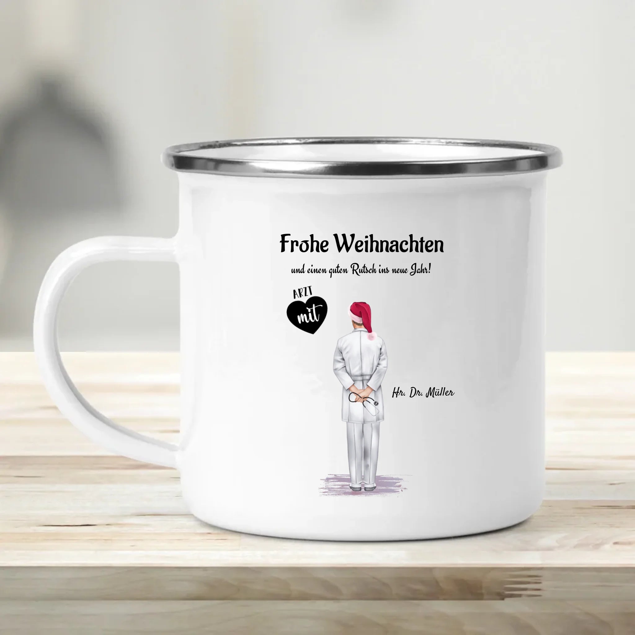 Arzt Tasse Weihnachtsgeschenk personalisiert - Cantty