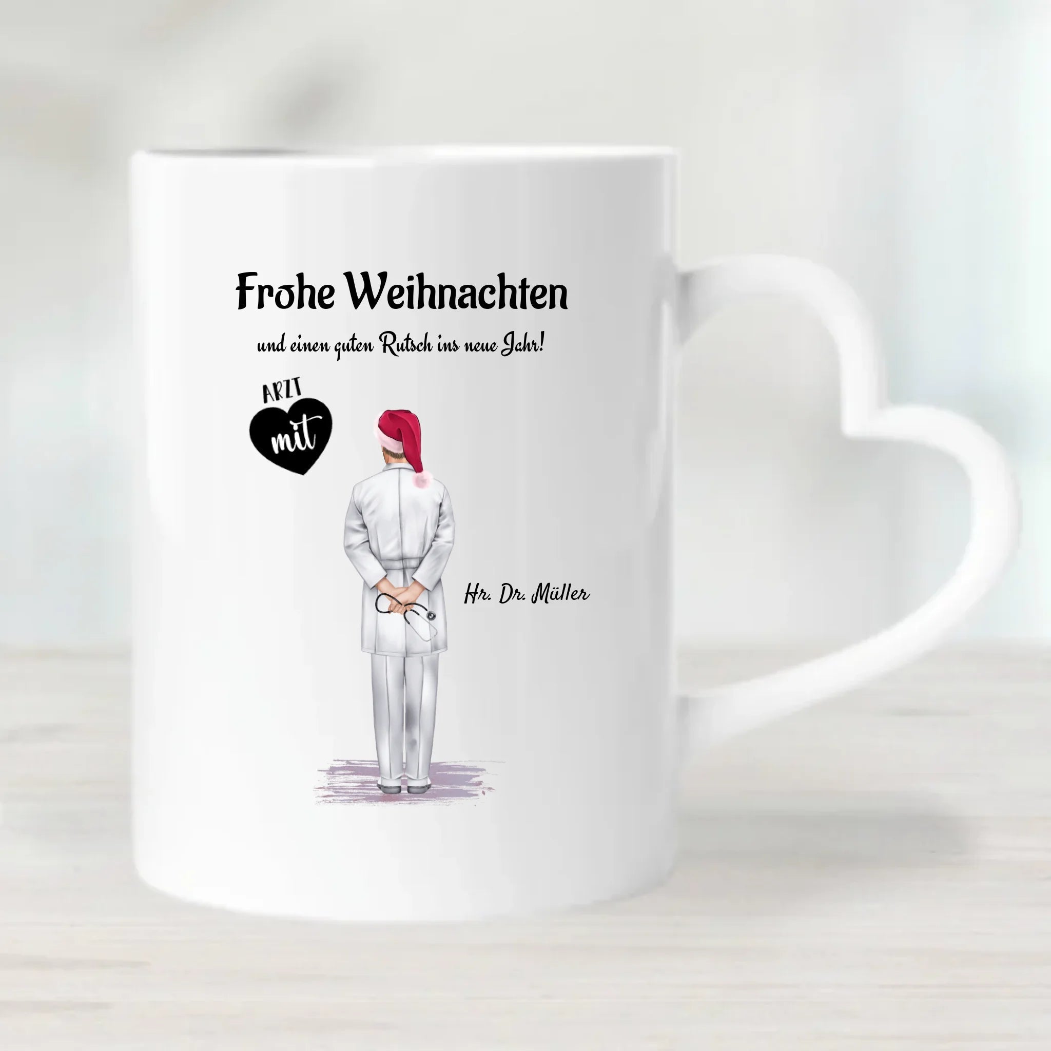 Arzt Tasse Weihnachtsgeschenk personalisiert - Cantty