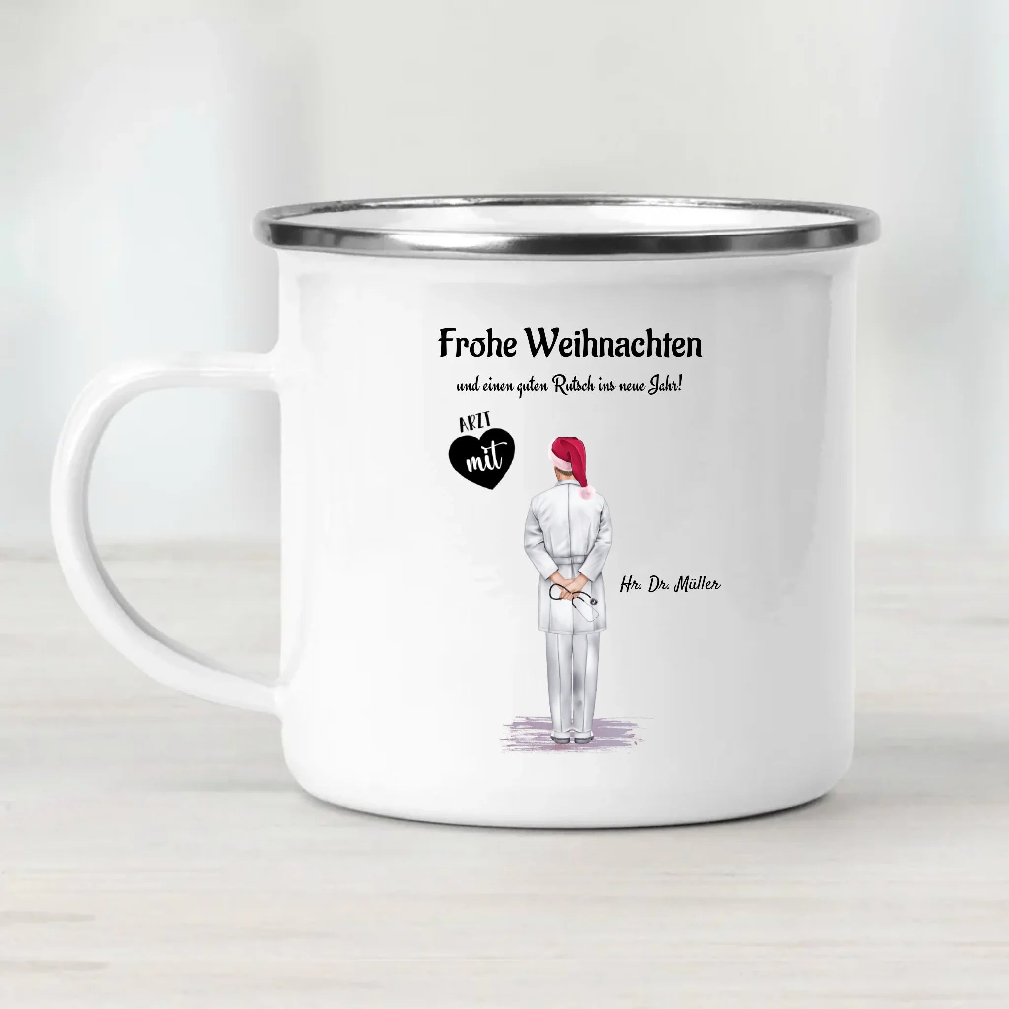 Arzt Tasse Weihnachtsgeschenk personalisiert - Cantty