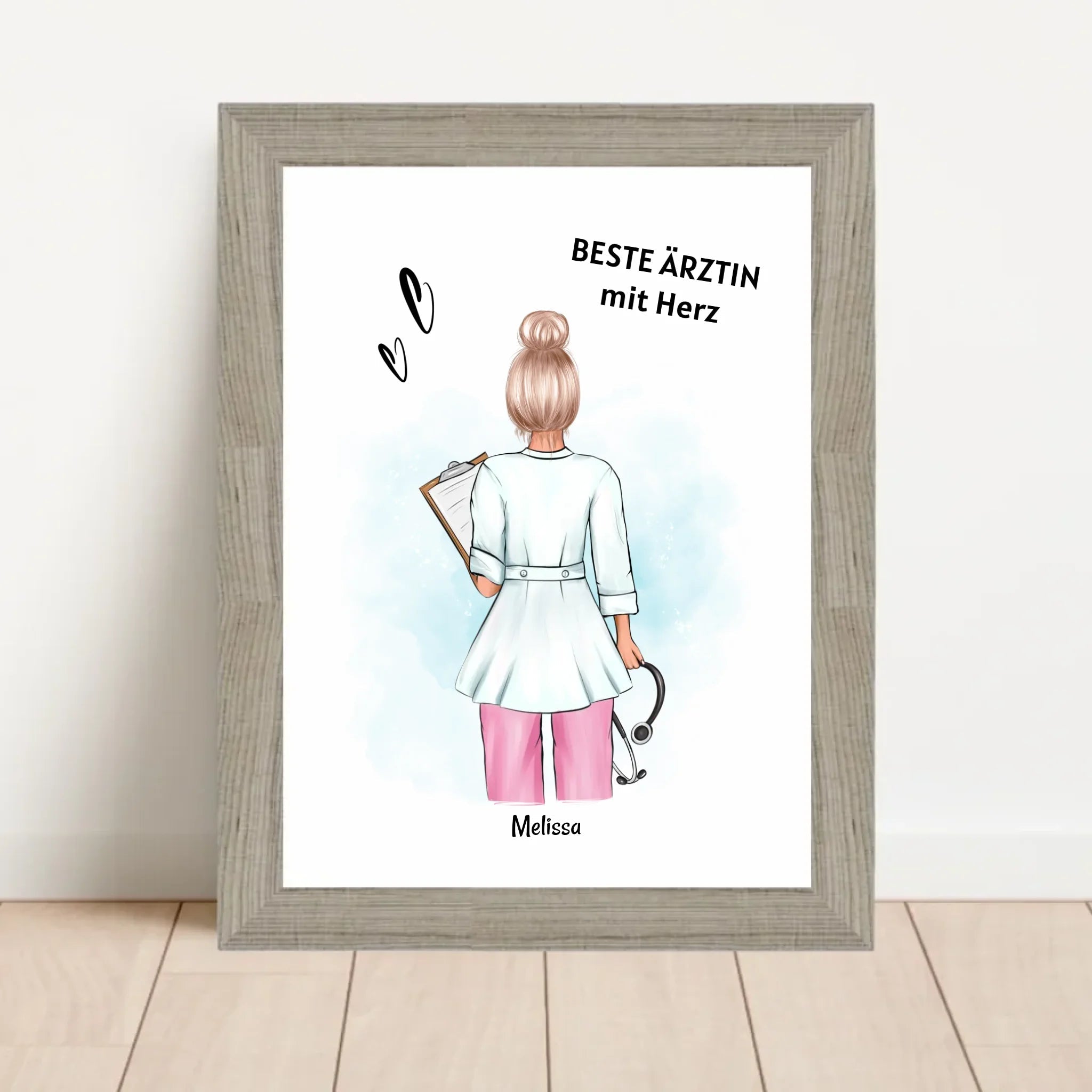 Ärztin Geschenk Poster personalisiert - Cantty