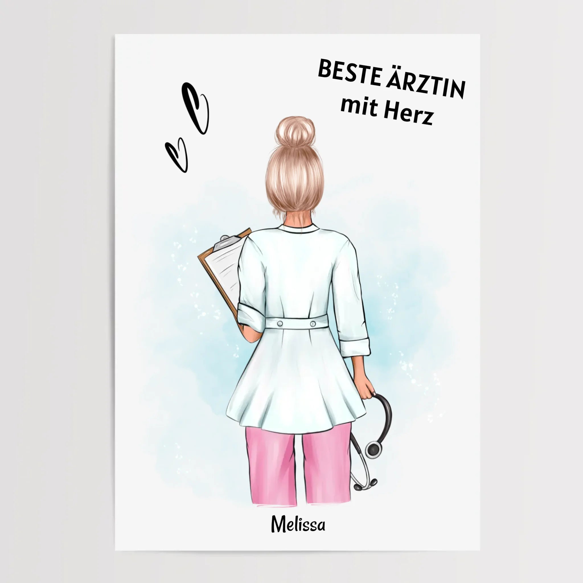 Ärztin Geschenk Poster personalisiert - Cantty