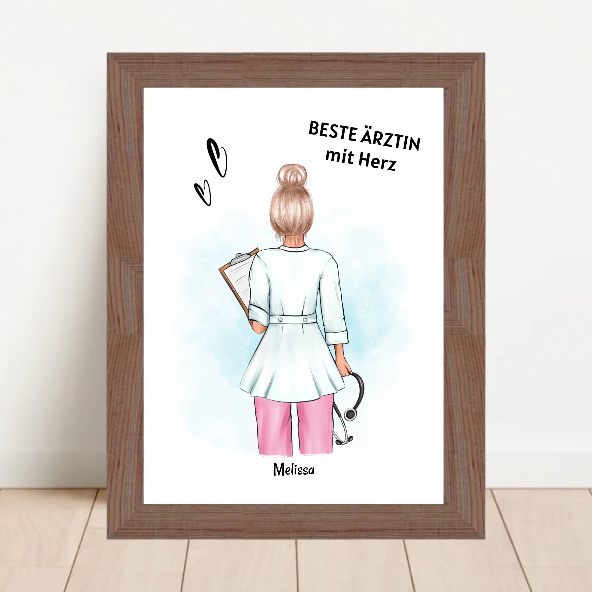 Ärztin Geschenk Poster personalisiert - Cantty