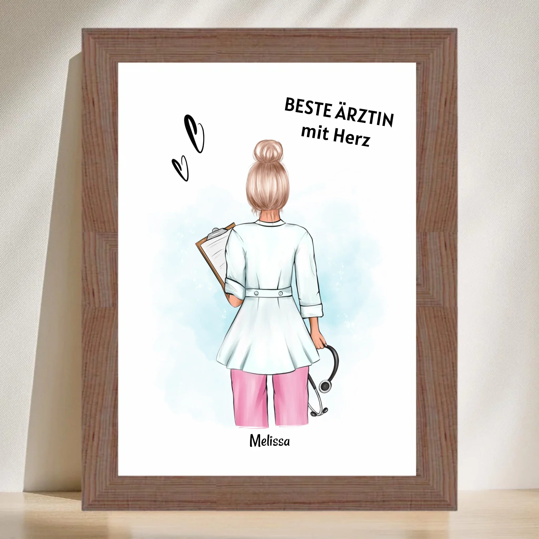 Ärztin Geschenk Poster personalisiert - Cantty