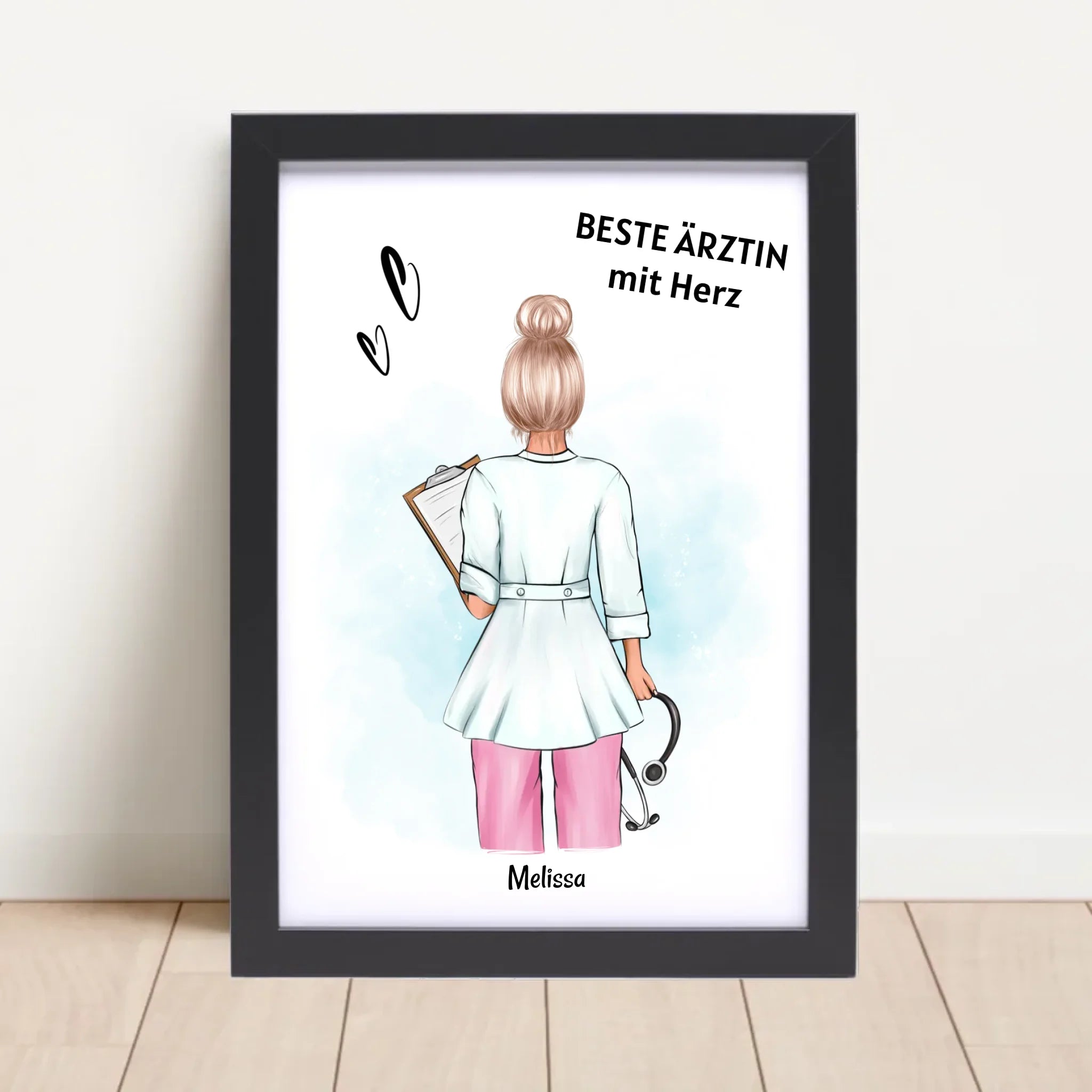 Ärztin Geschenk Poster personalisiert - Cantty