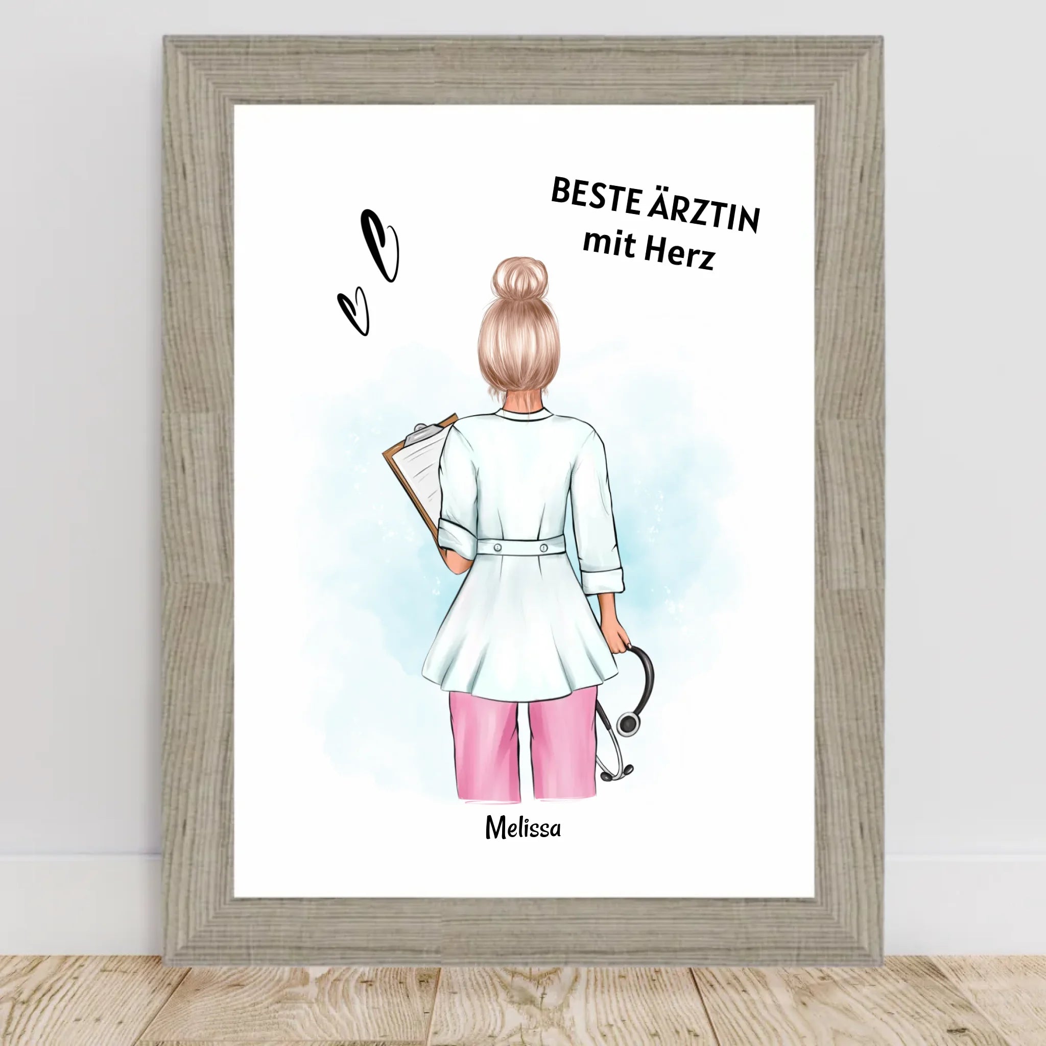 Ärztin Geschenk Poster personalisiert - Cantty