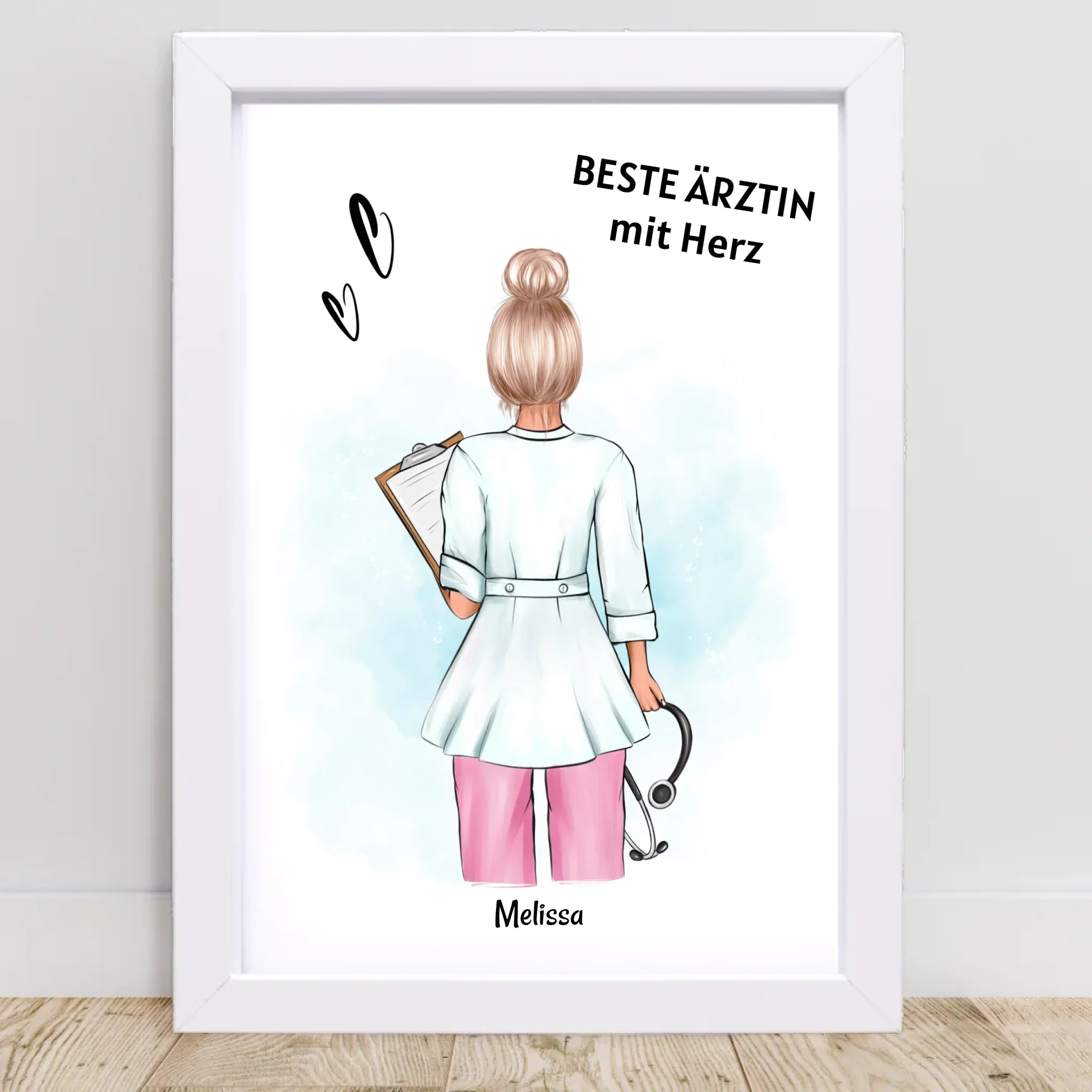 Ärztin Geschenk Poster personalisiert - Cantty