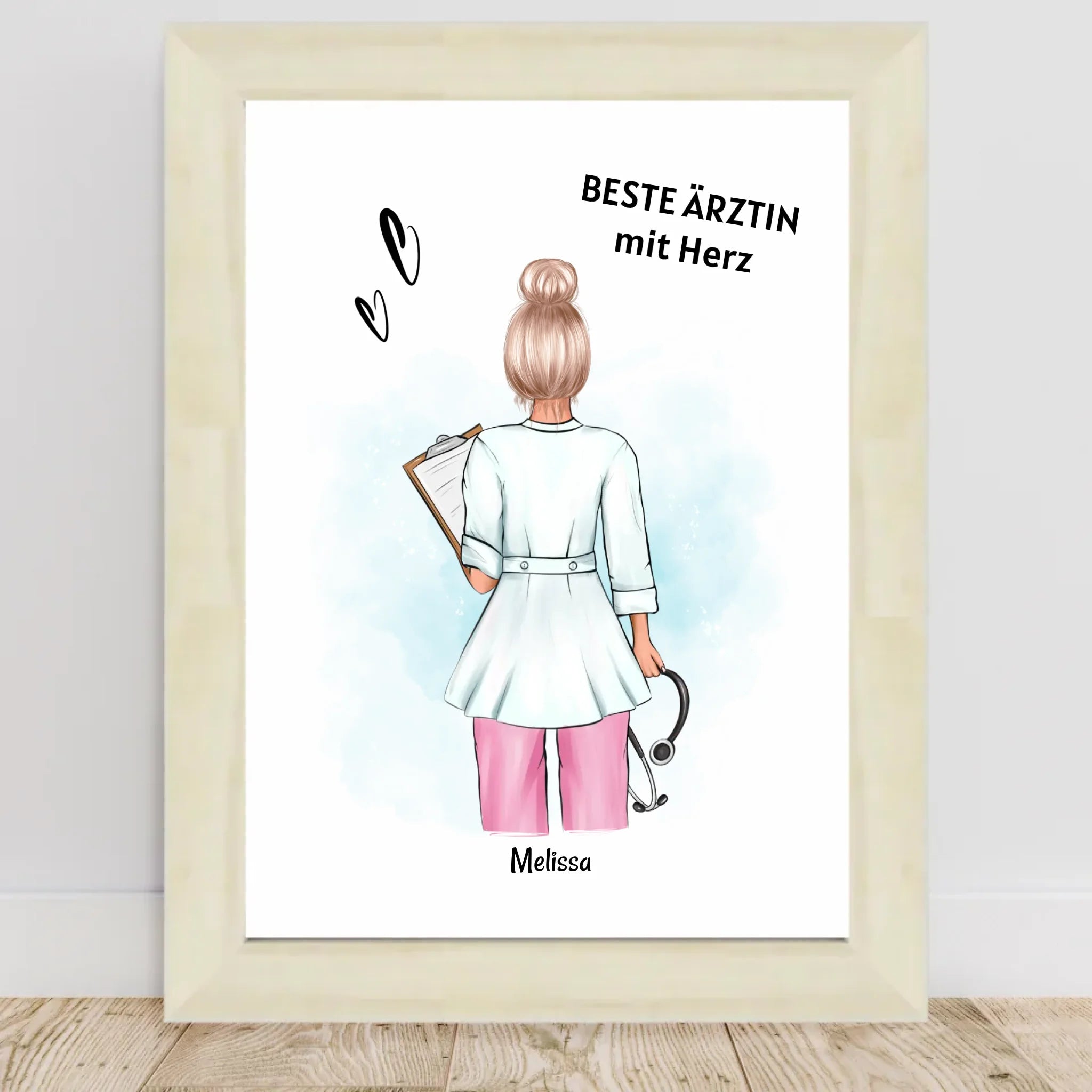 Ärztin Geschenk Poster personalisiert - Cantty