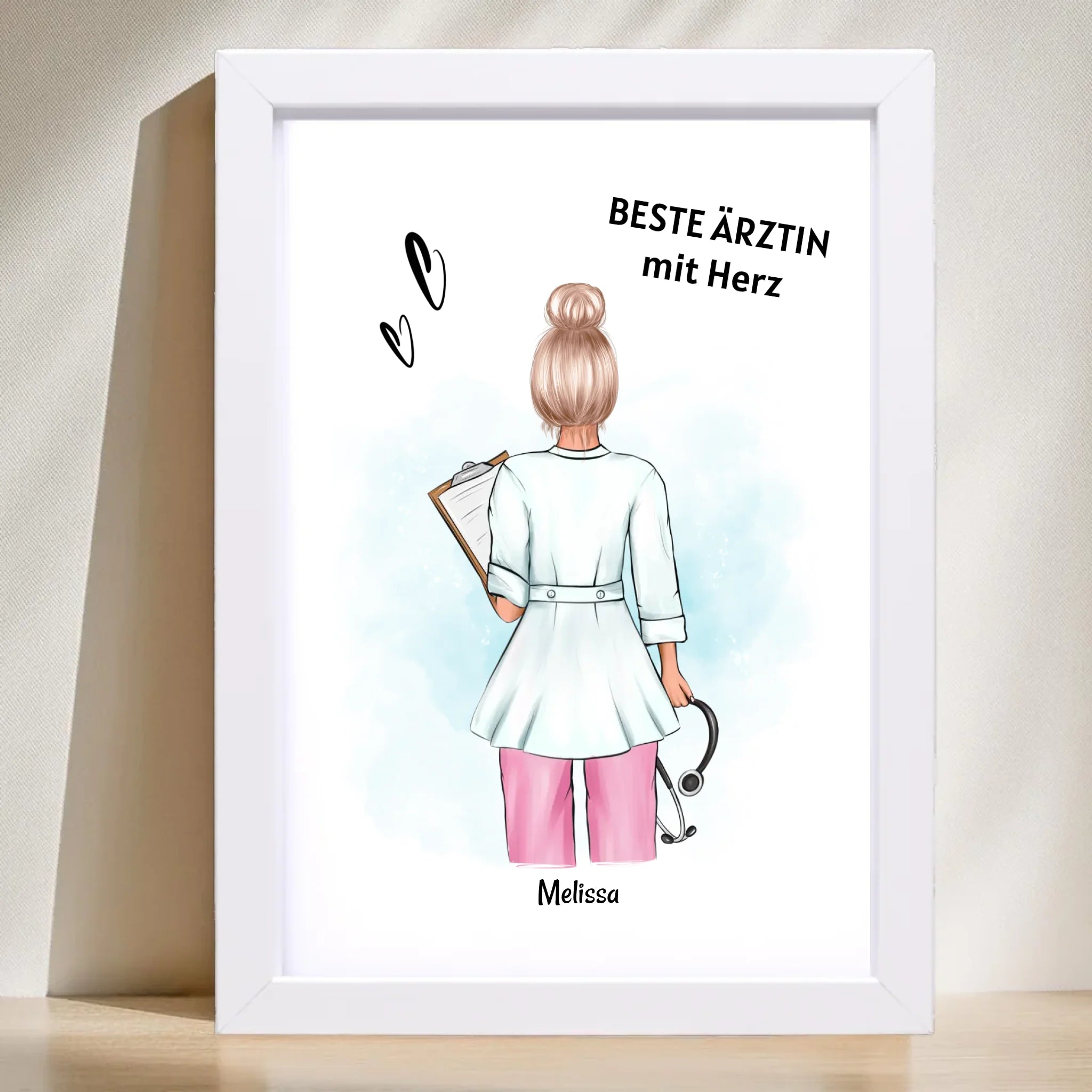 Ärztin Geschenk Poster personalisiert - Cantty