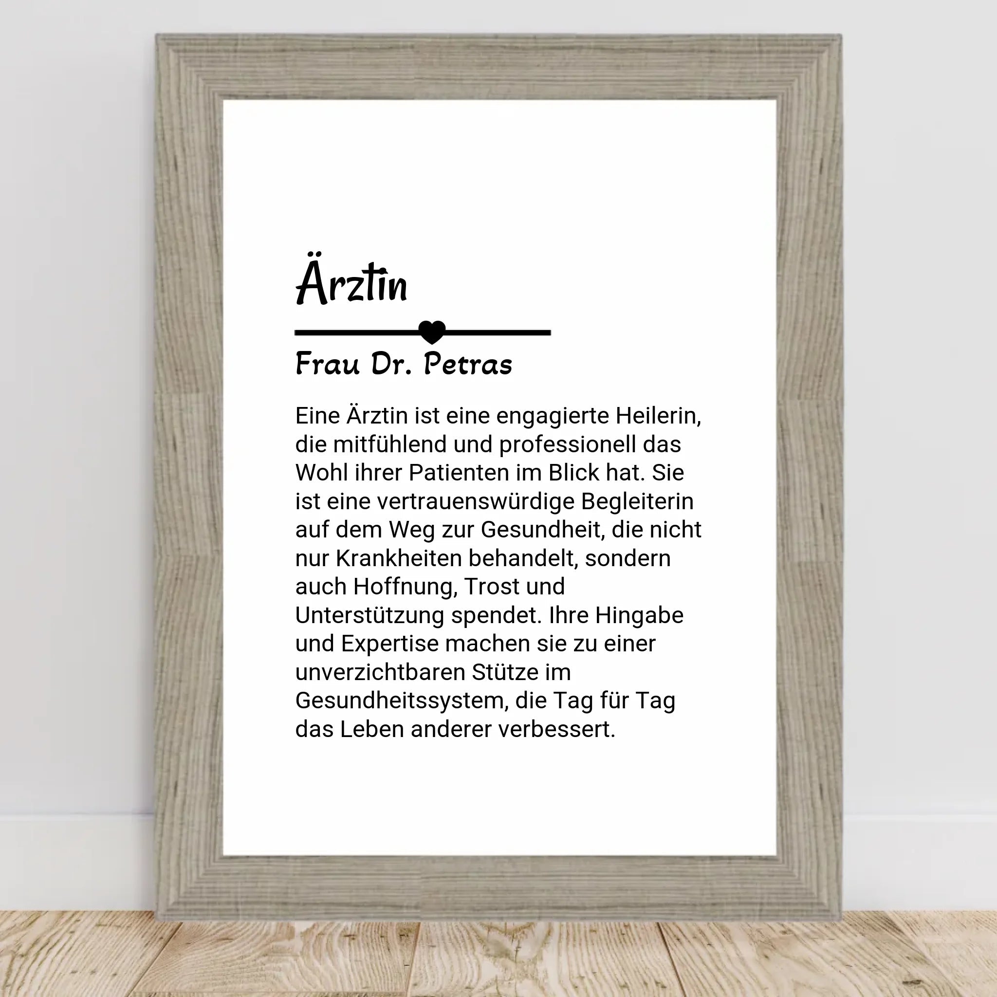 Ärztin Poster Geschenk personalisiert - Cantty