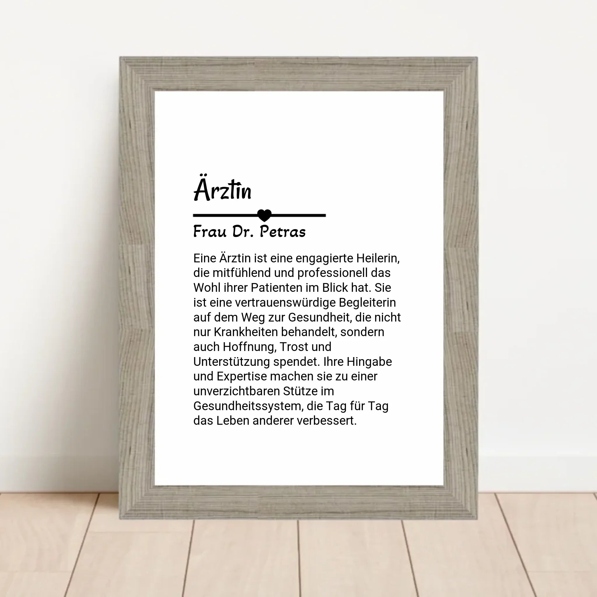 Ärztin Poster Geschenk personalisiert - Cantty