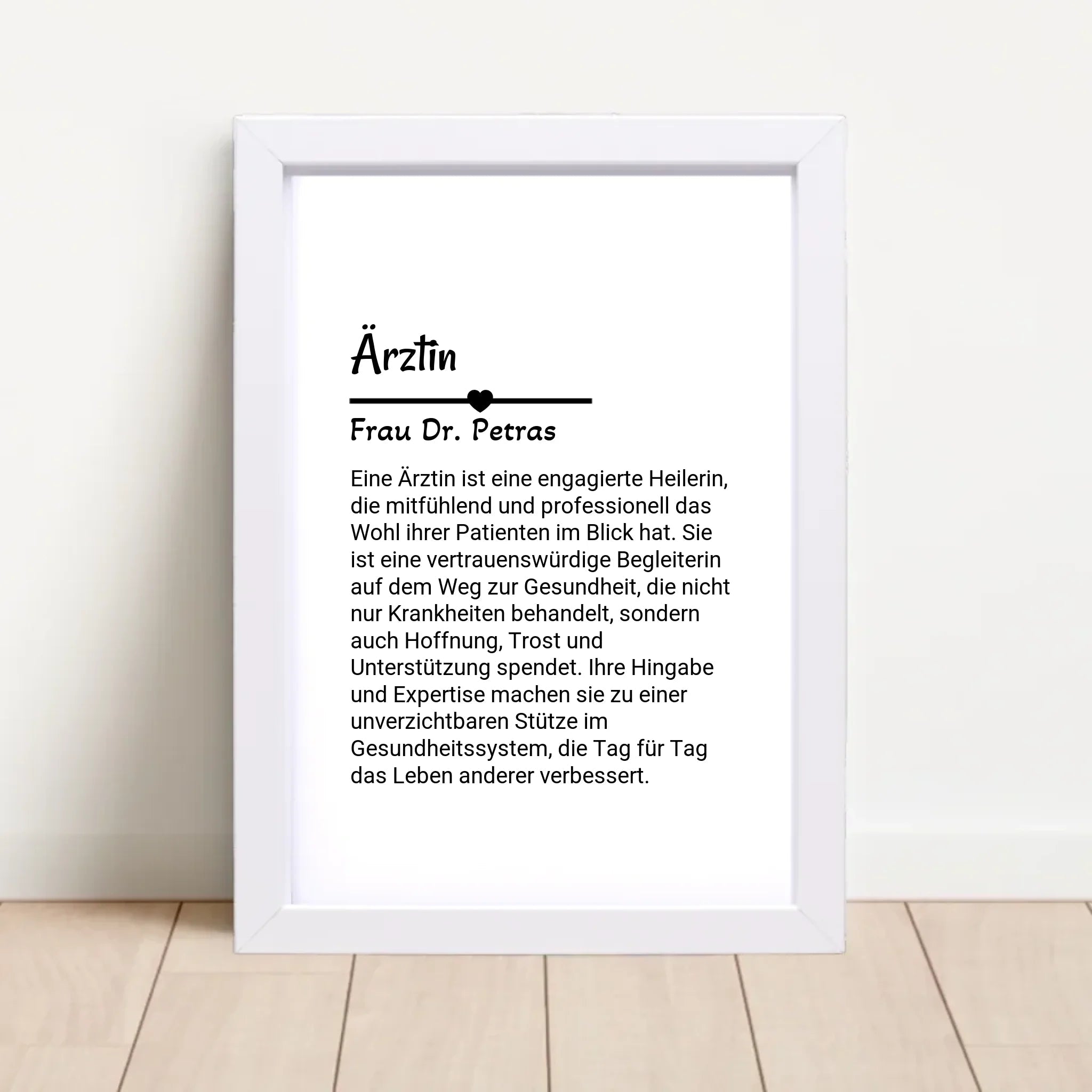 Ärztin Poster Geschenk personalisiert - Cantty