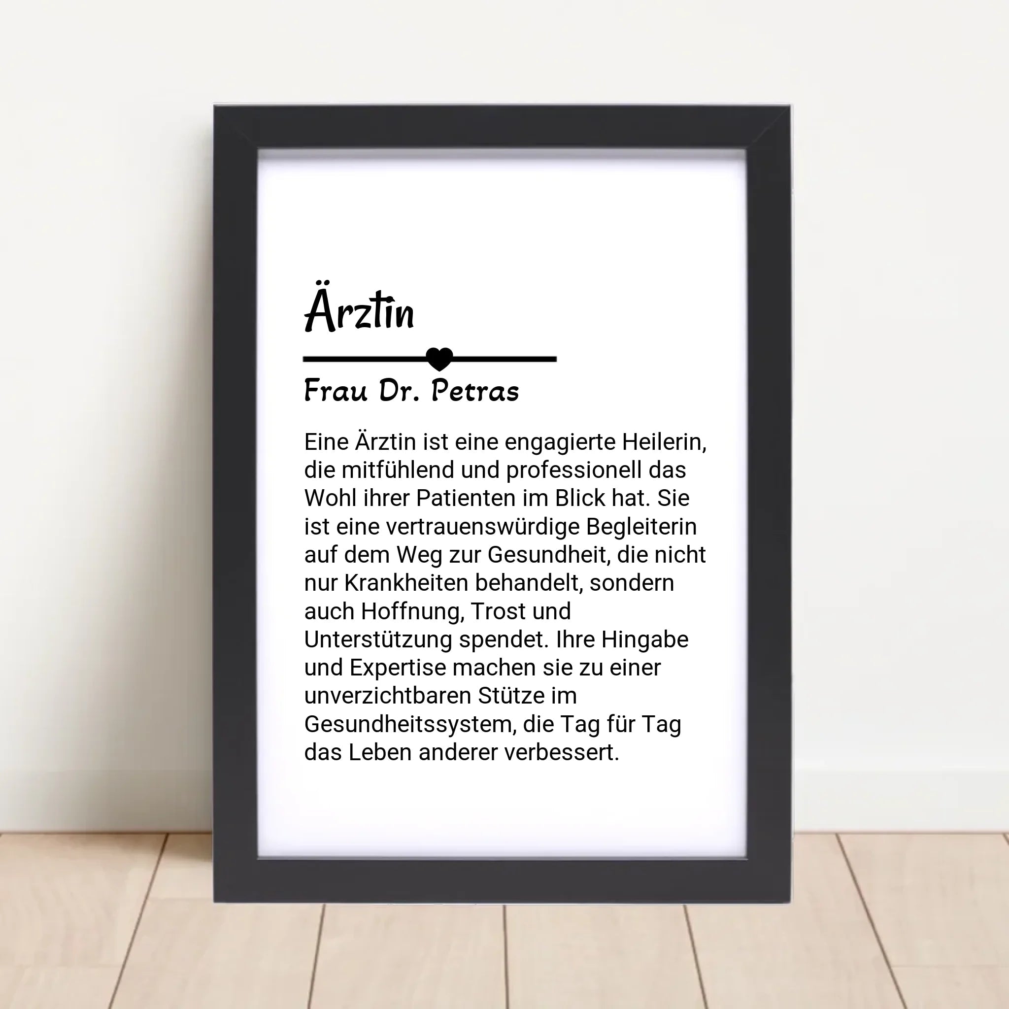 Ärztin Poster Geschenk personalisiert - Cantty