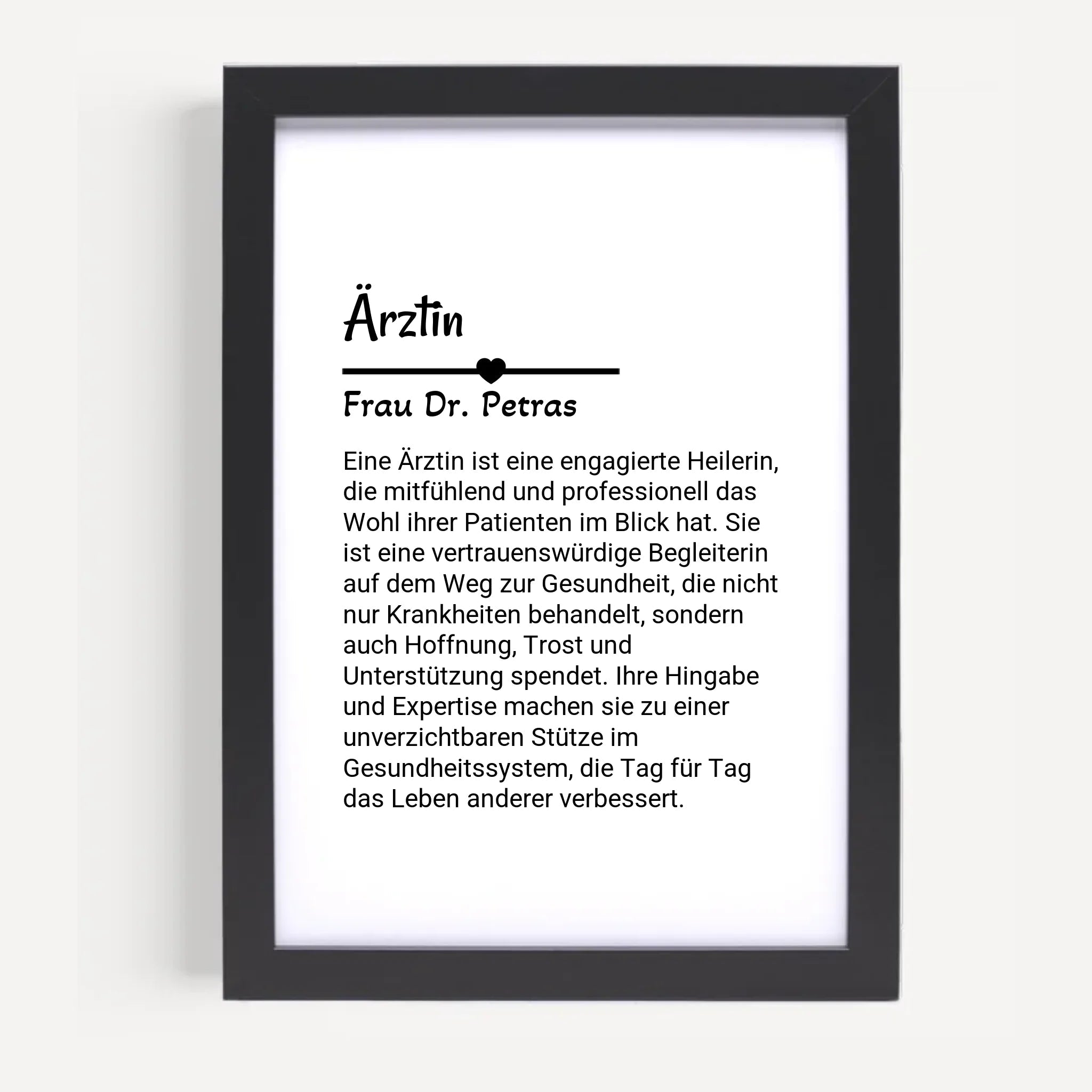 Ärztin Poster Geschenk personalisiert - Cantty