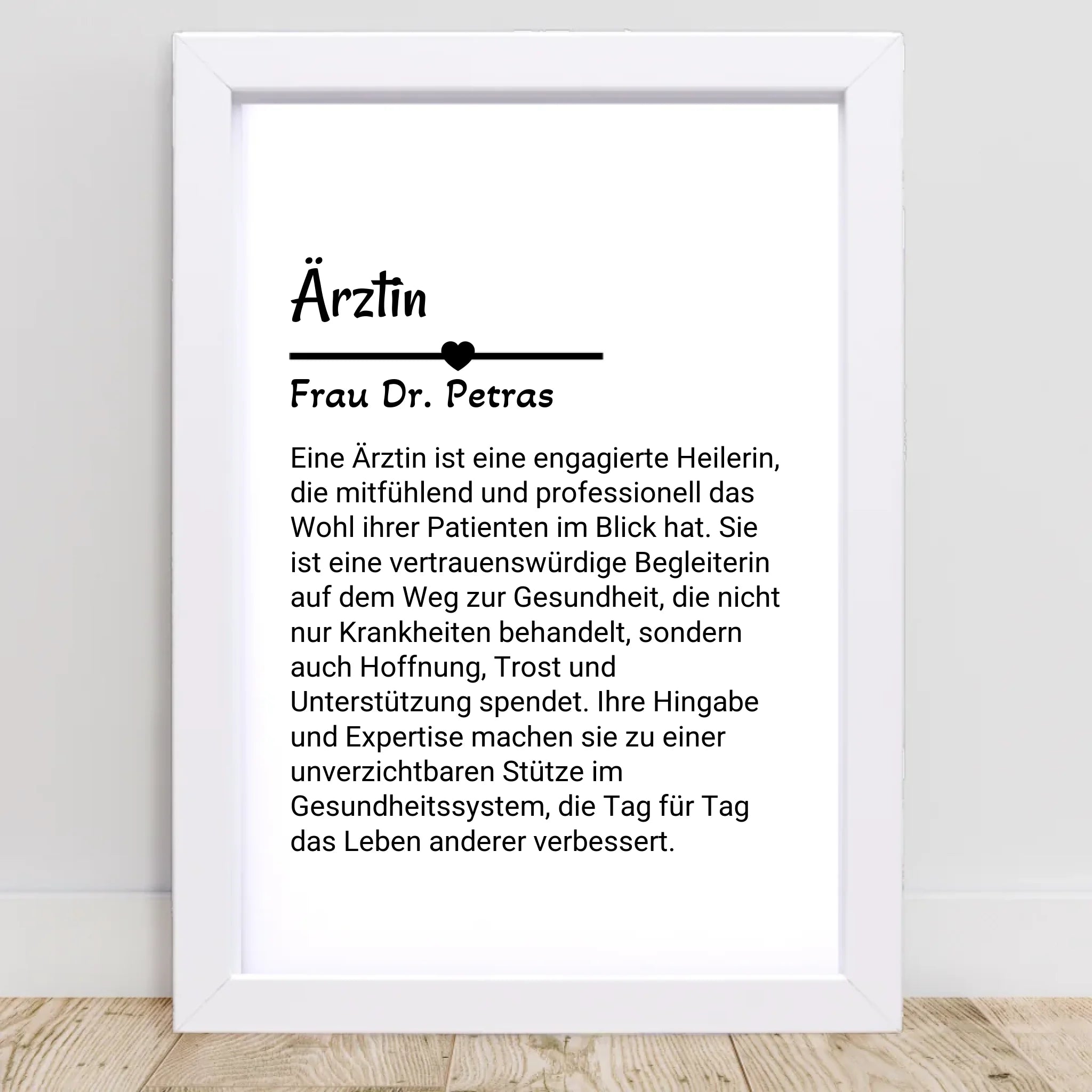 Ärztin Poster Geschenk personalisiert - Cantty