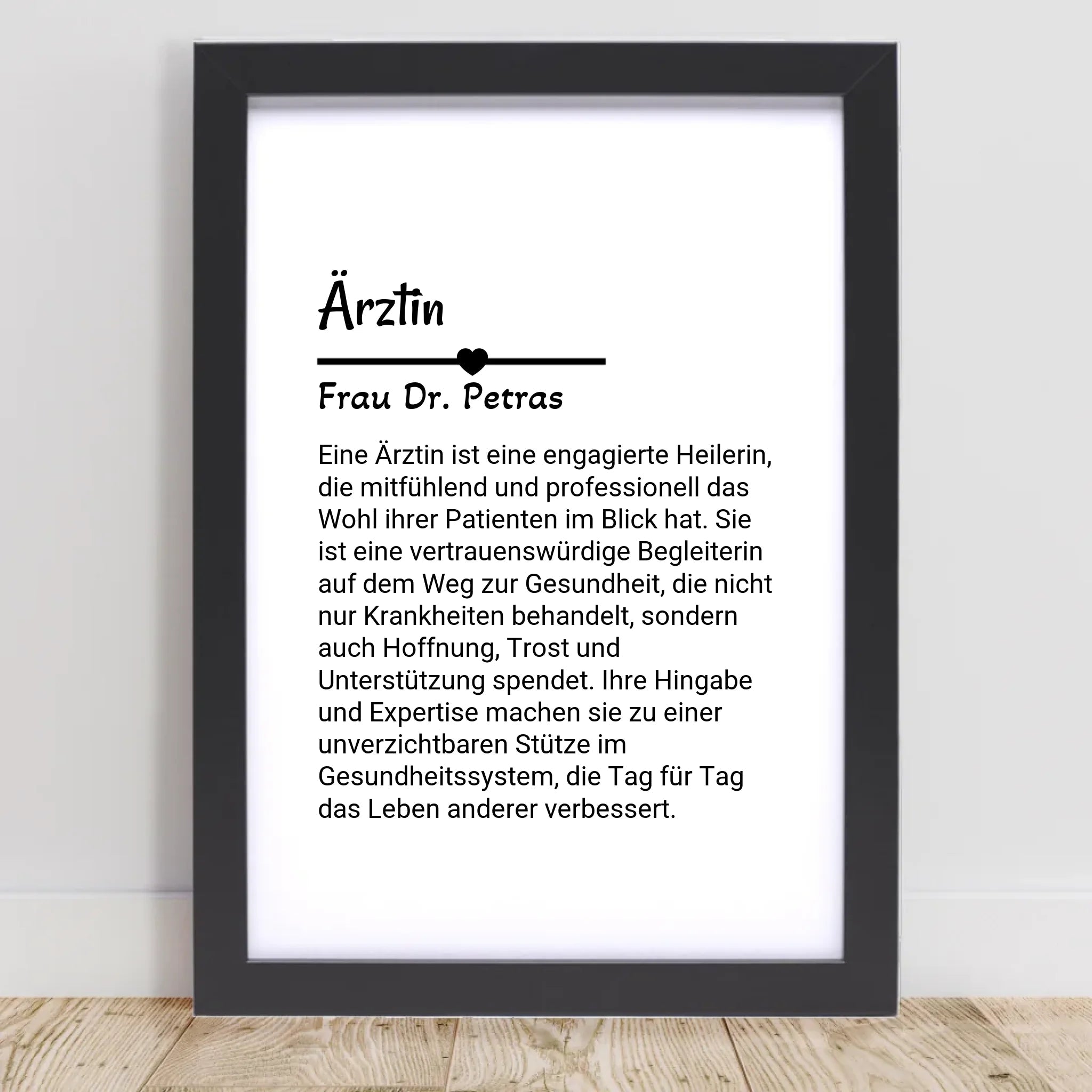 Ärztin Poster Geschenk personalisiert - Cantty