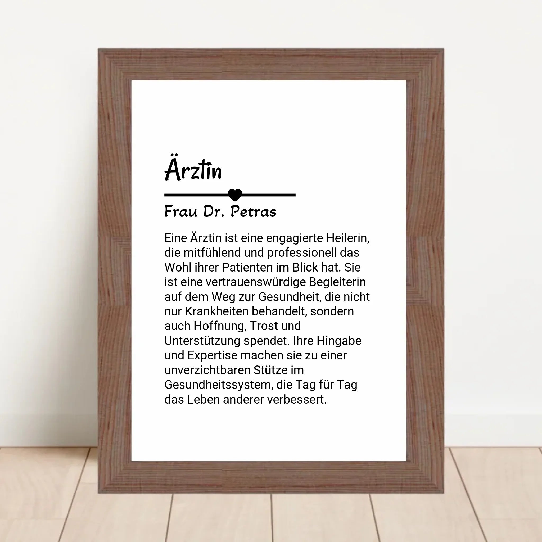 Ärztin Poster Geschenk personalisiert - Cantty