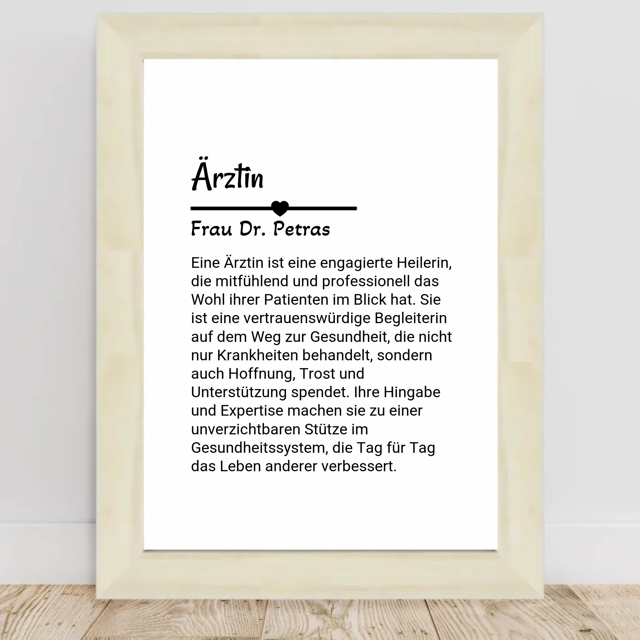 Ärztin Poster Geschenk personalisiert - Cantty