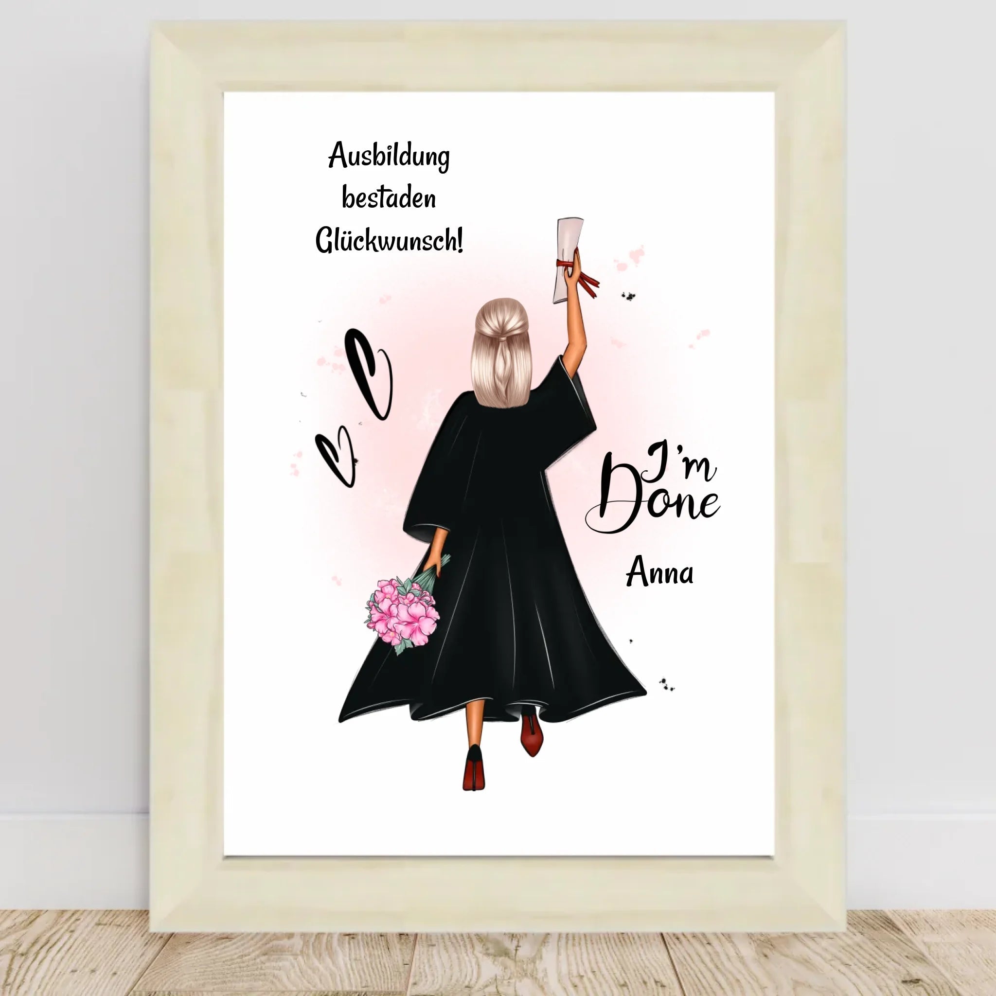 Berufsausbildung Mädchen Abschluss bestanden Geschenk Poster - Cantty