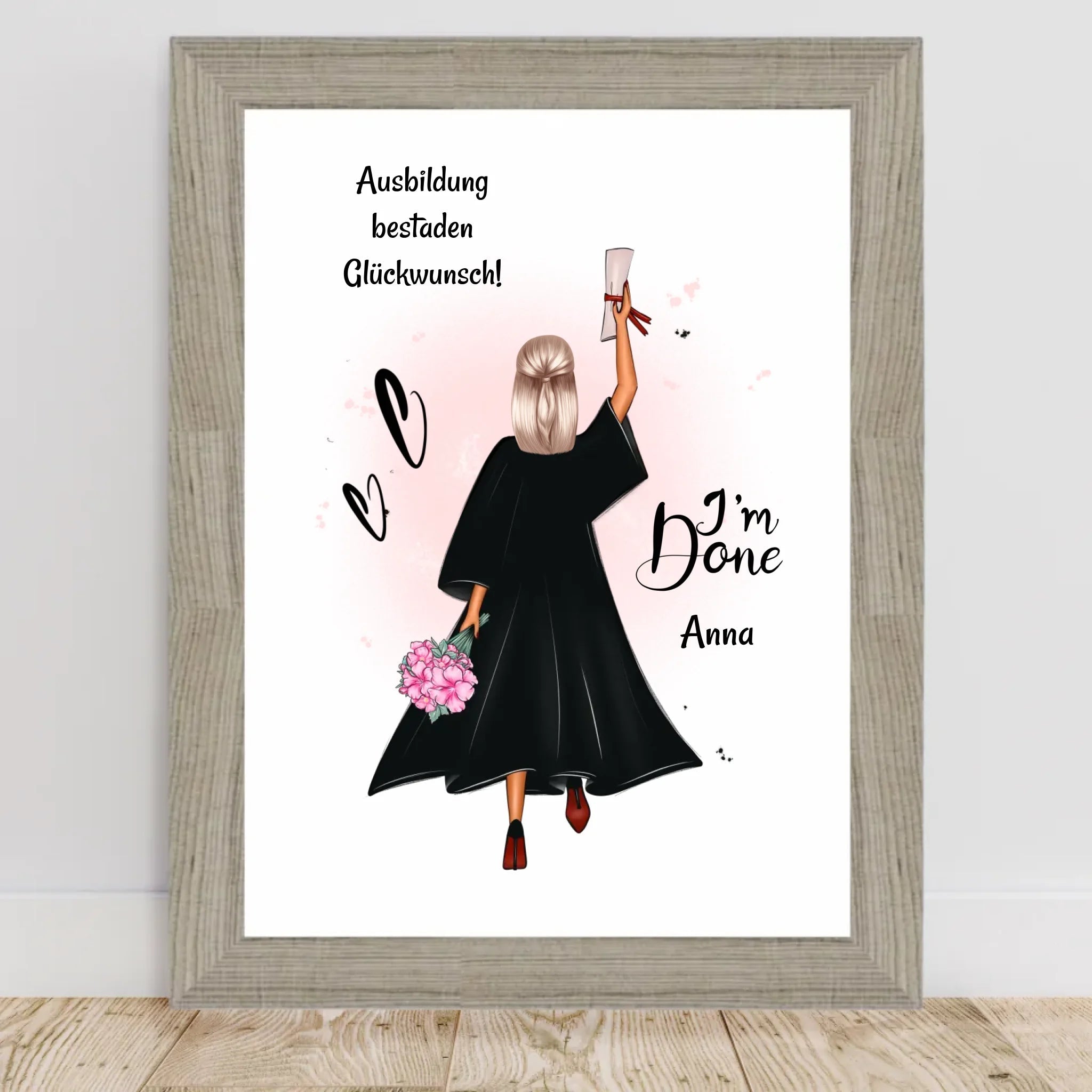 Berufsausbildung Mädchen Abschluss bestanden Geschenk Poster - Cantty