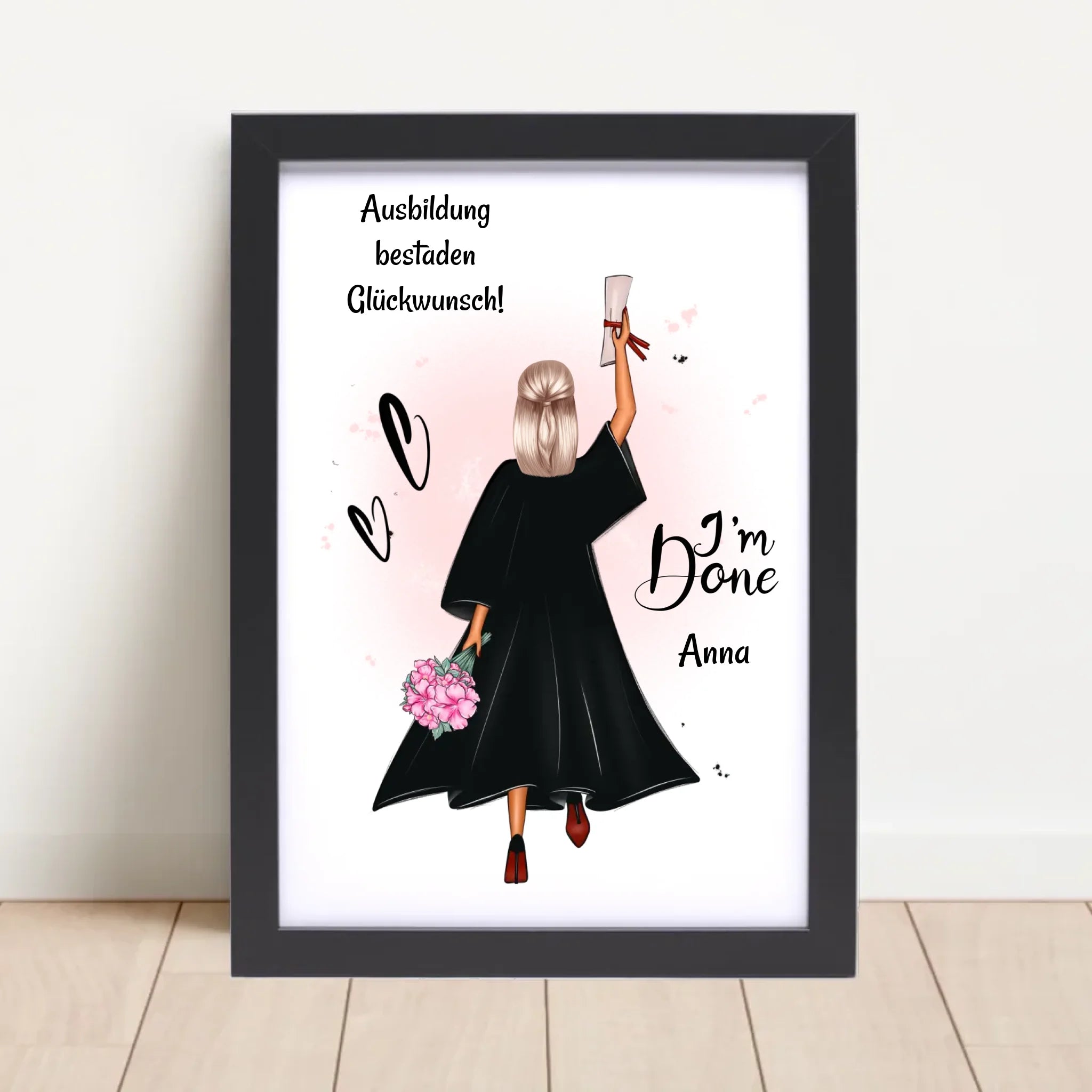 Berufsausbildung Mädchen Abschluss bestanden Geschenk Poster - Cantty