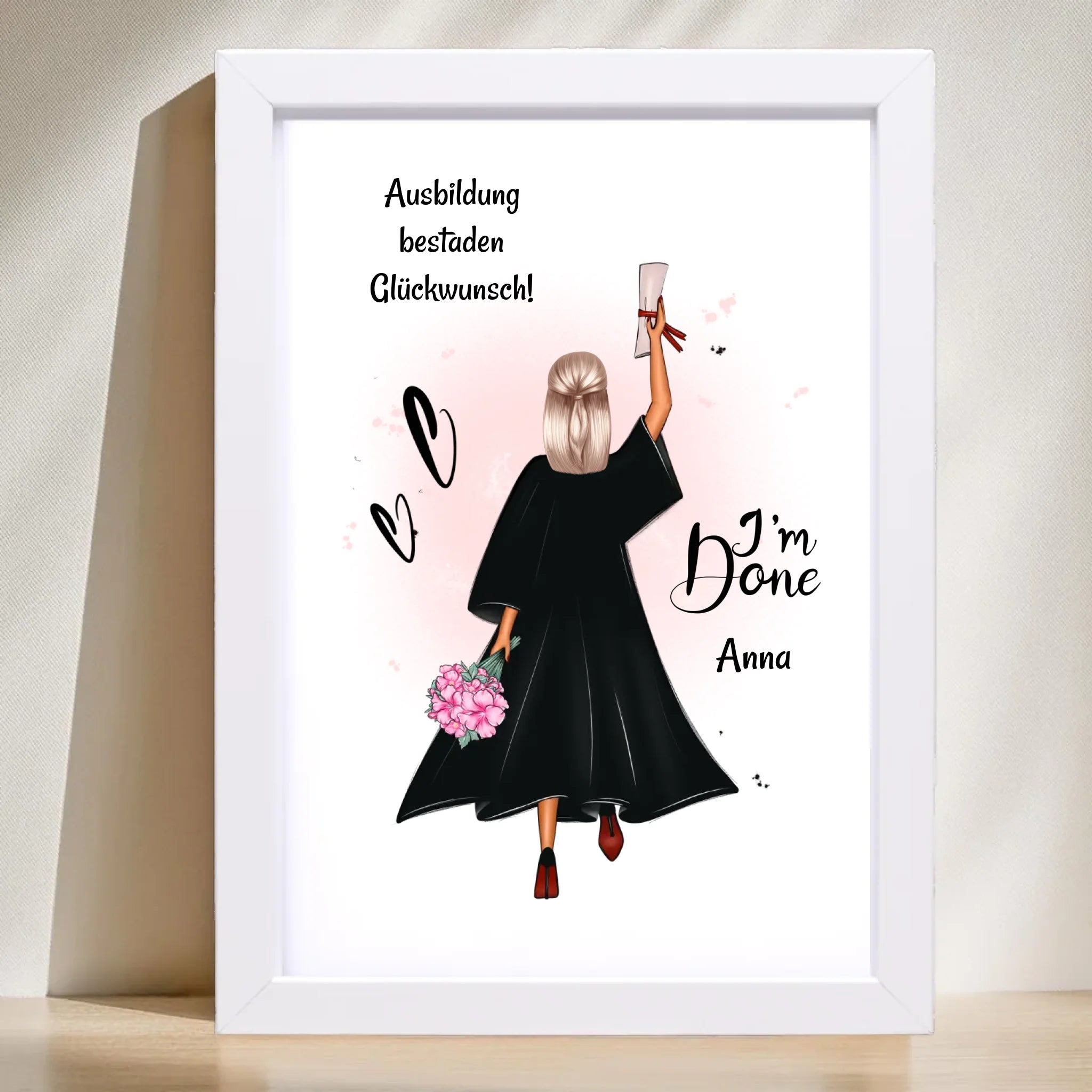 Berufsausbildung Mädchen Abschluss bestanden Geschenk Poster - Cantty