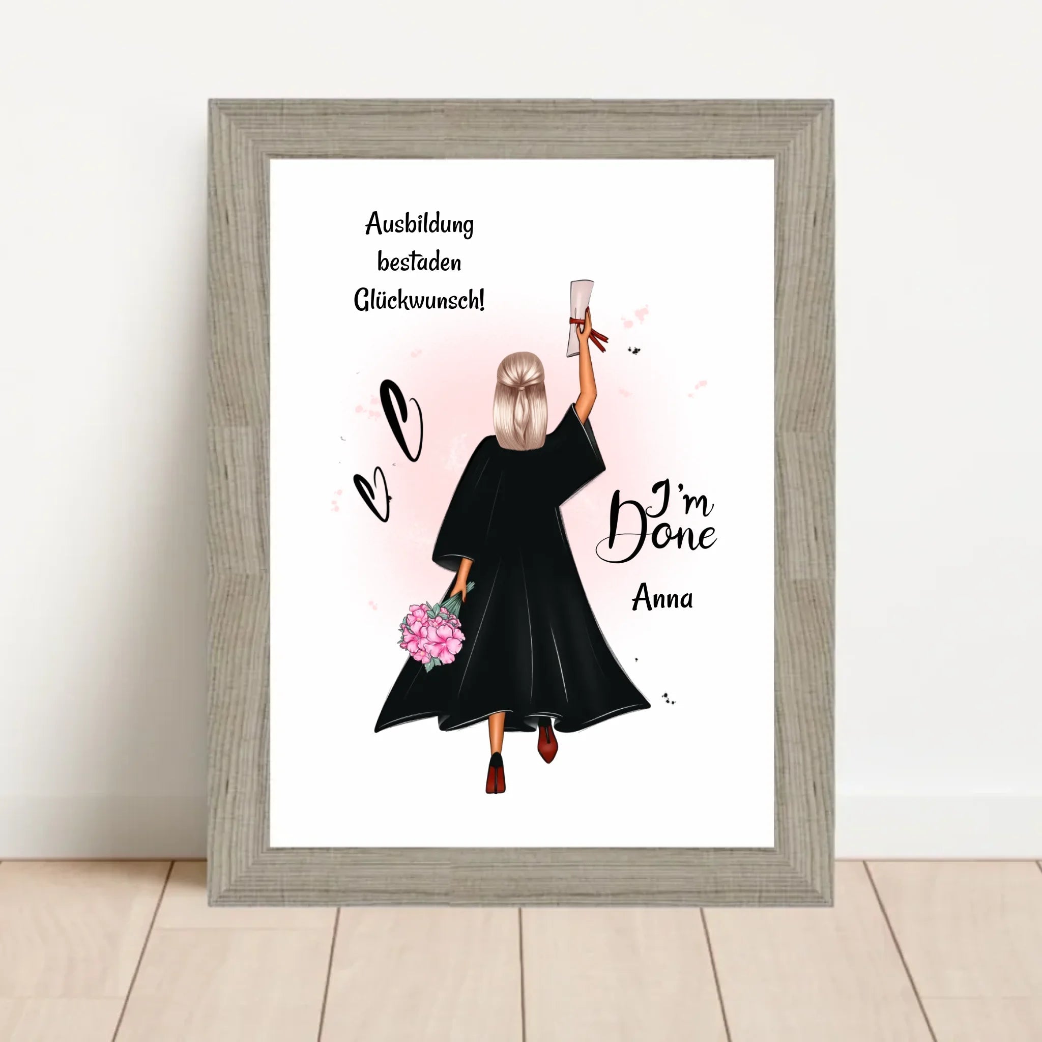 Berufsausbildung Mädchen Abschluss bestanden Geschenk Poster - Cantty