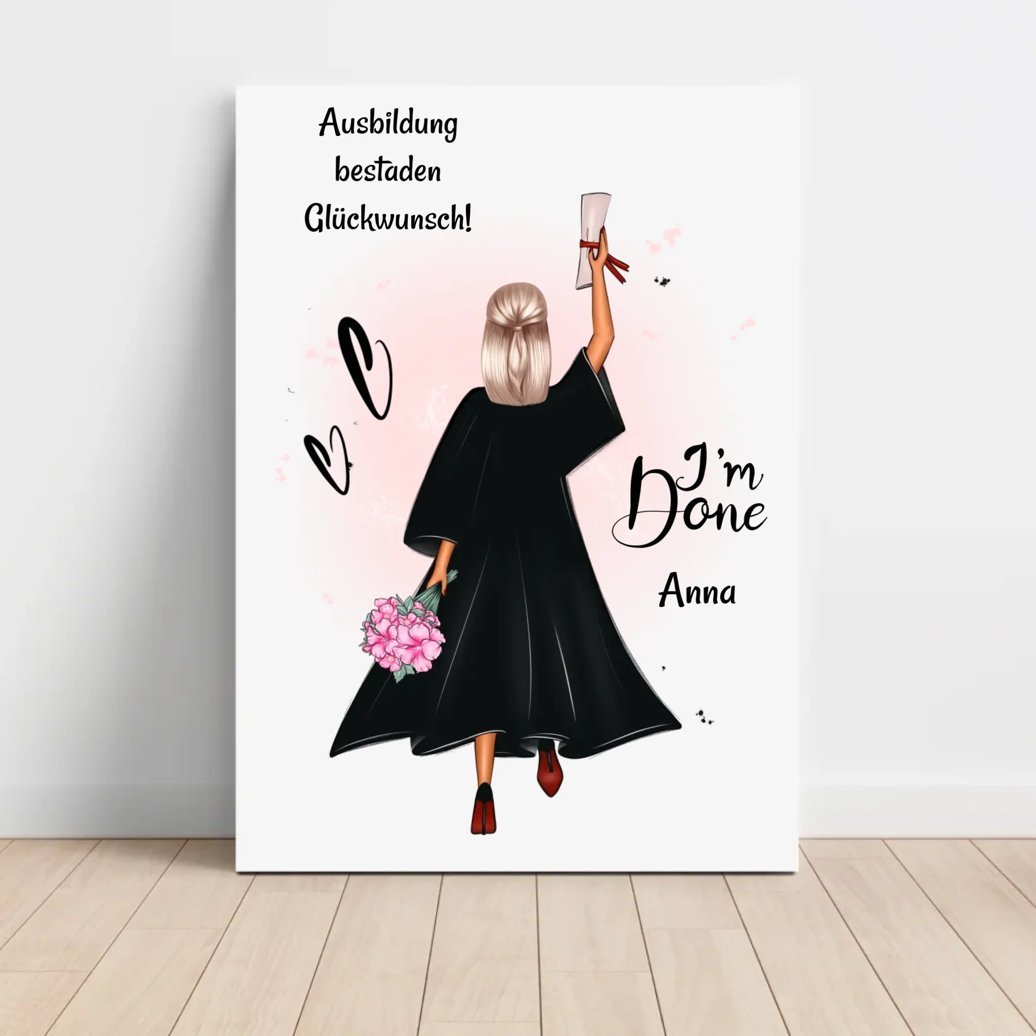 Berufsausbildung Mädchen Abschluss bestanden Geschenk Poster - Cantty