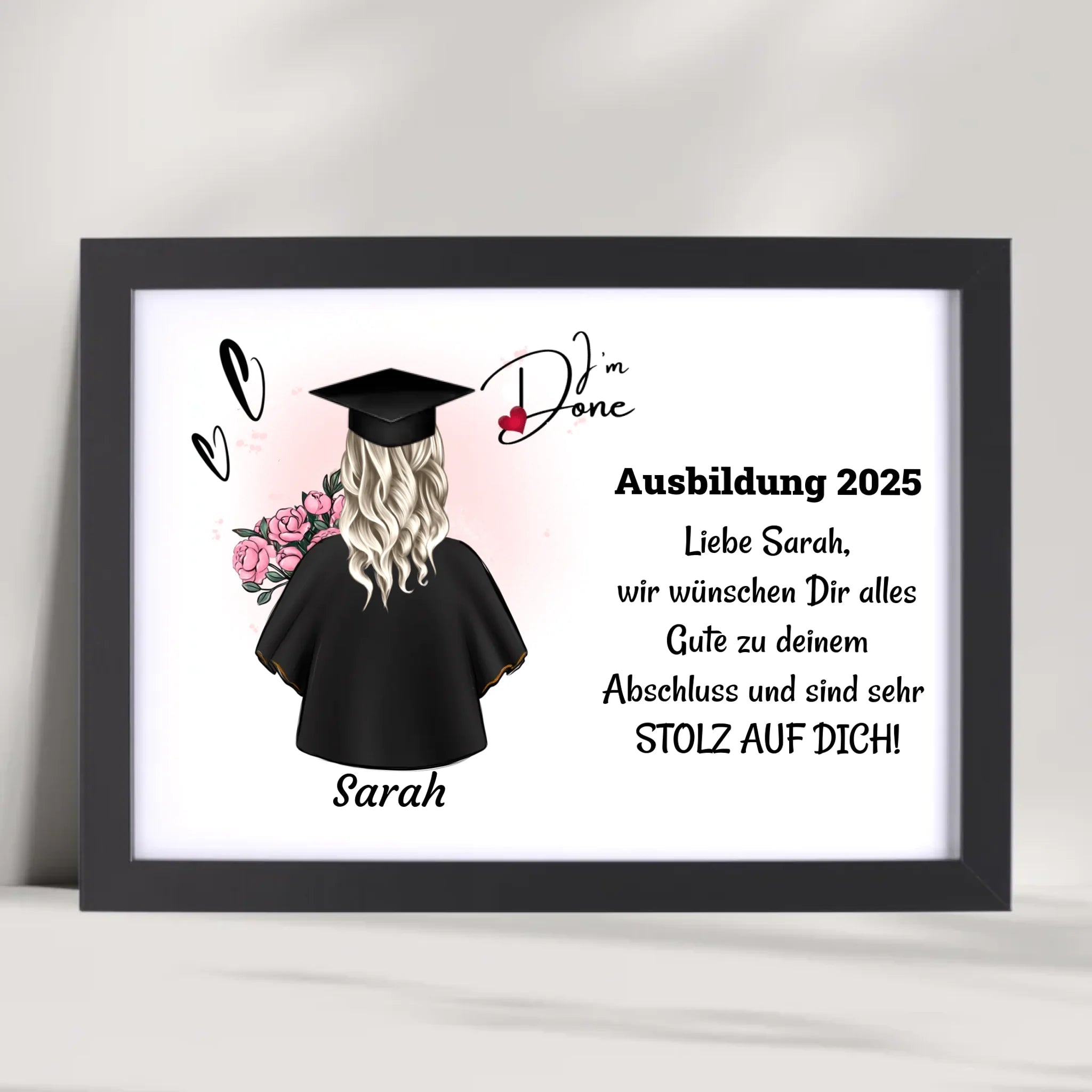 Berufsausbildung Mädchen Abschlussgeschenk Poster - Cantty