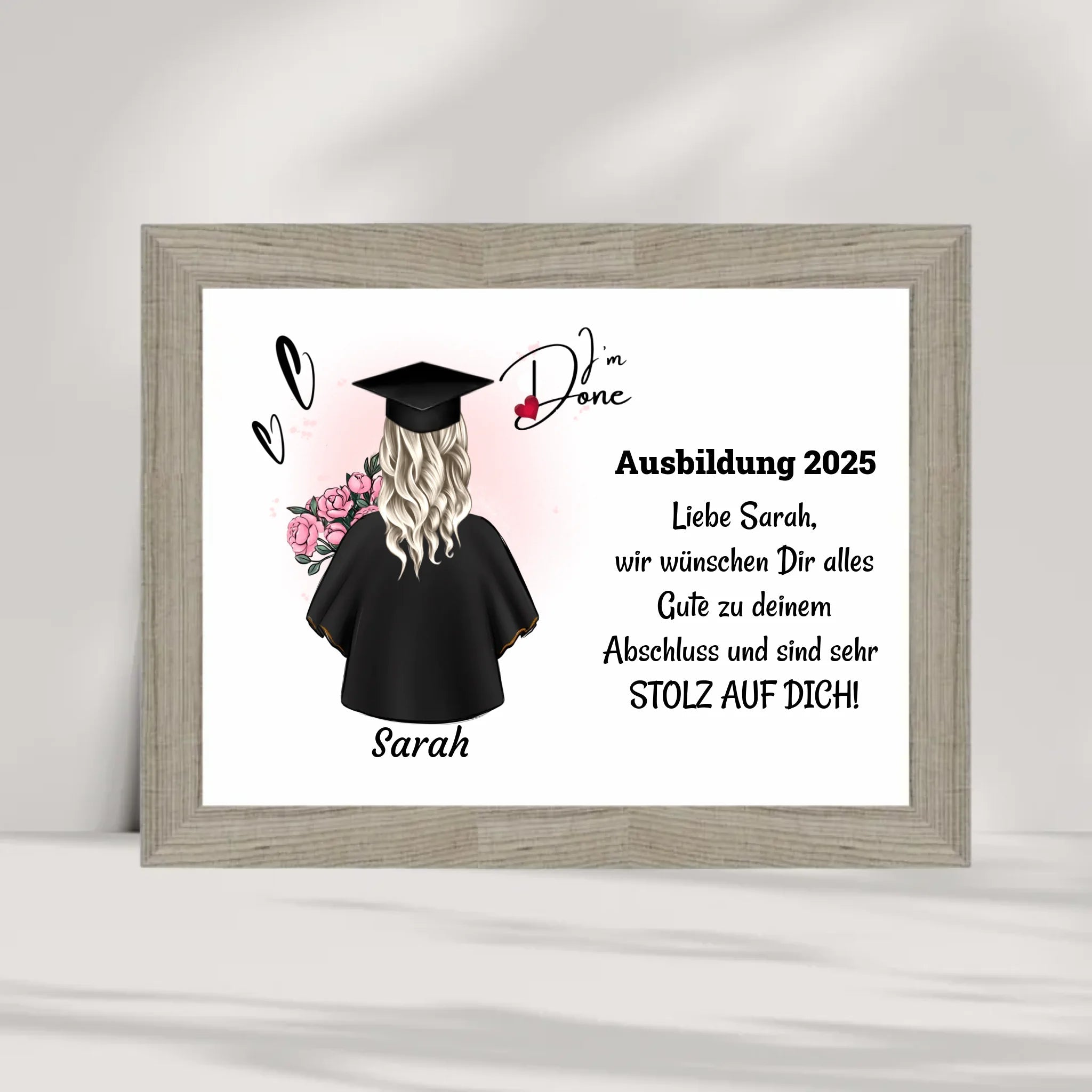 Berufsausbildung Mädchen Abschlussgeschenk Poster - Cantty