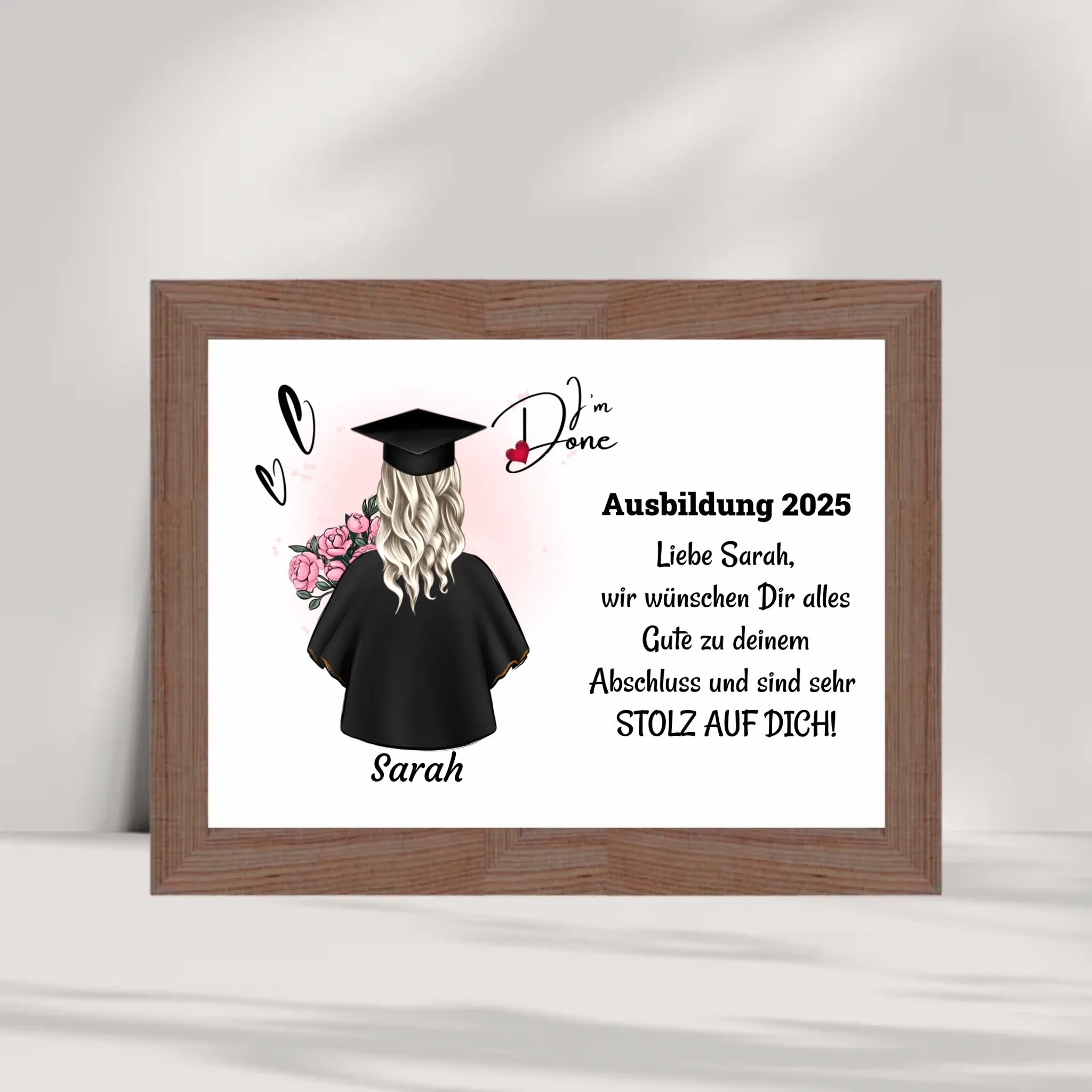 Berufsausbildung Mädchen Abschlussgeschenk Poster - Cantty