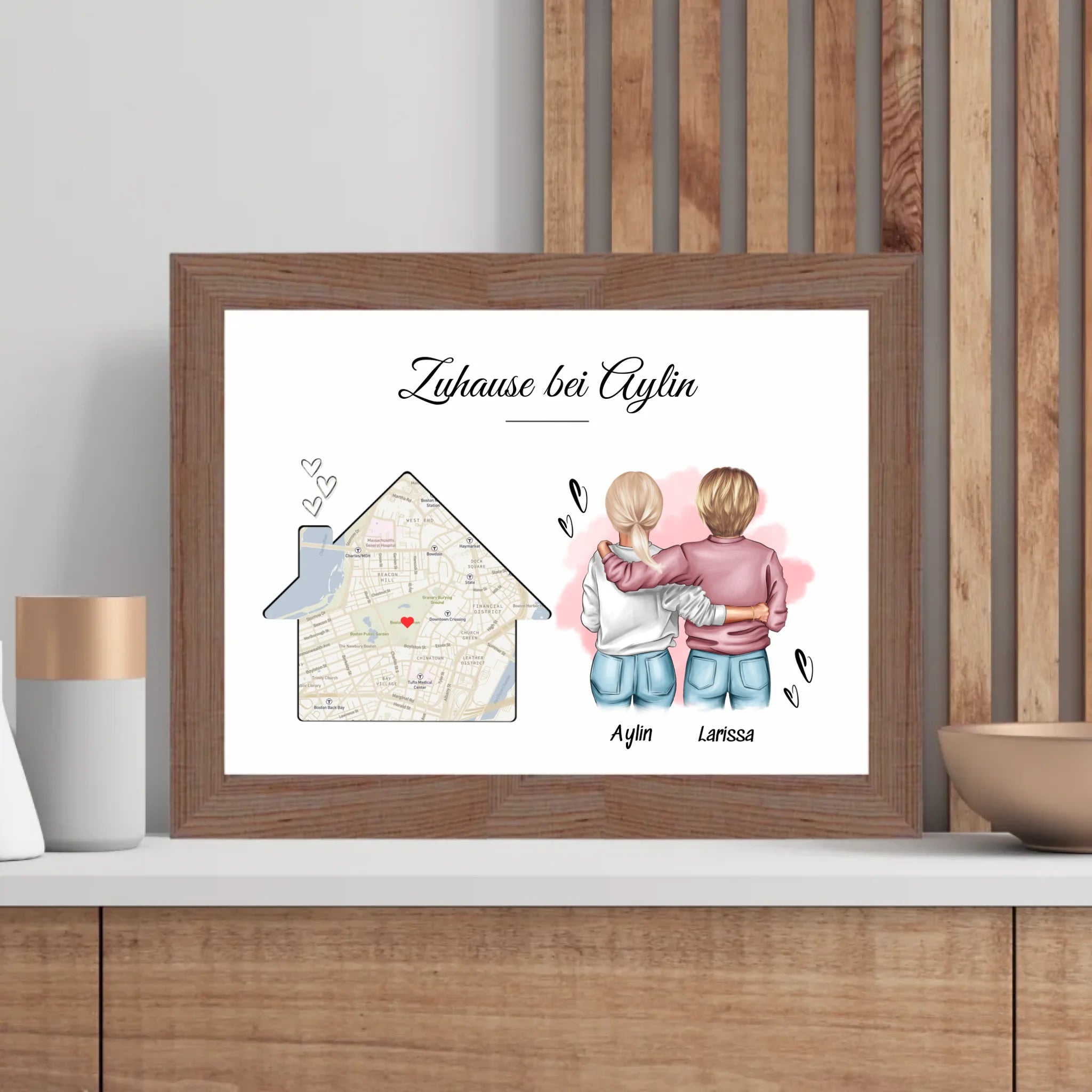 Beste Freundin Einzugsgeschenk Einweihung Wohnung Poster - Cantty