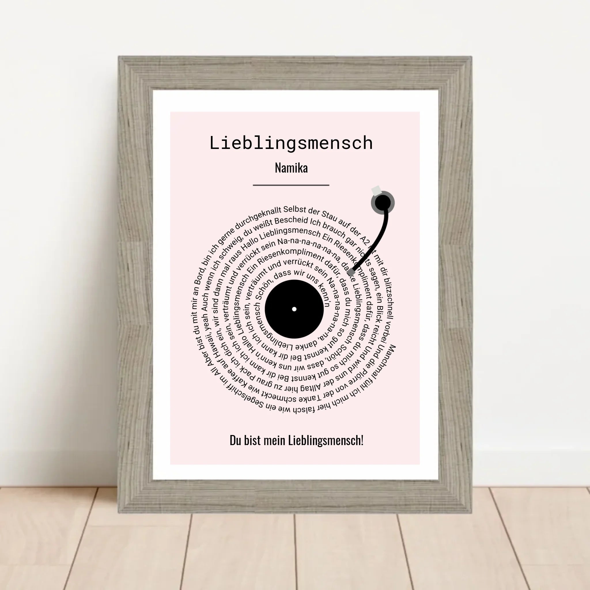 Beste Freundin Musikposter Songtext Lieblingssong Geschenk - Cantty