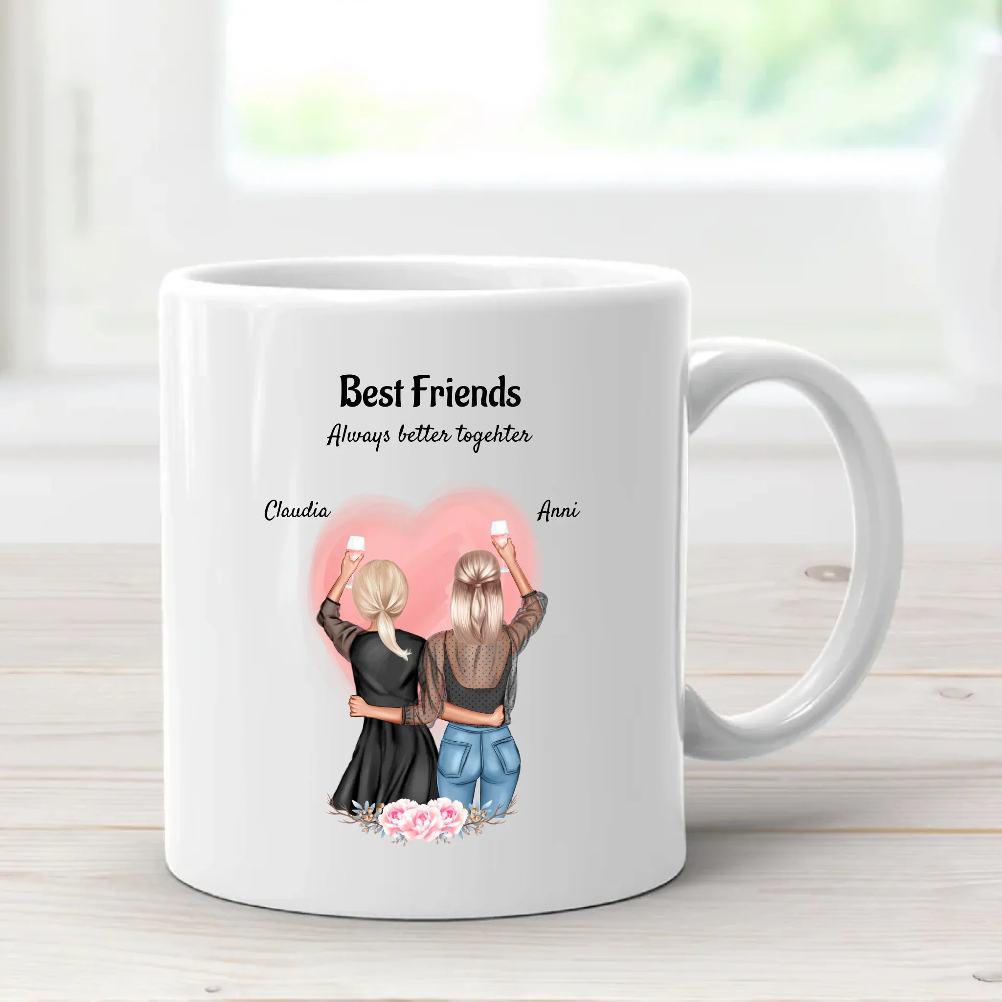 Beste Freundin Tasse Geschenk für 2 Personen - Cantty