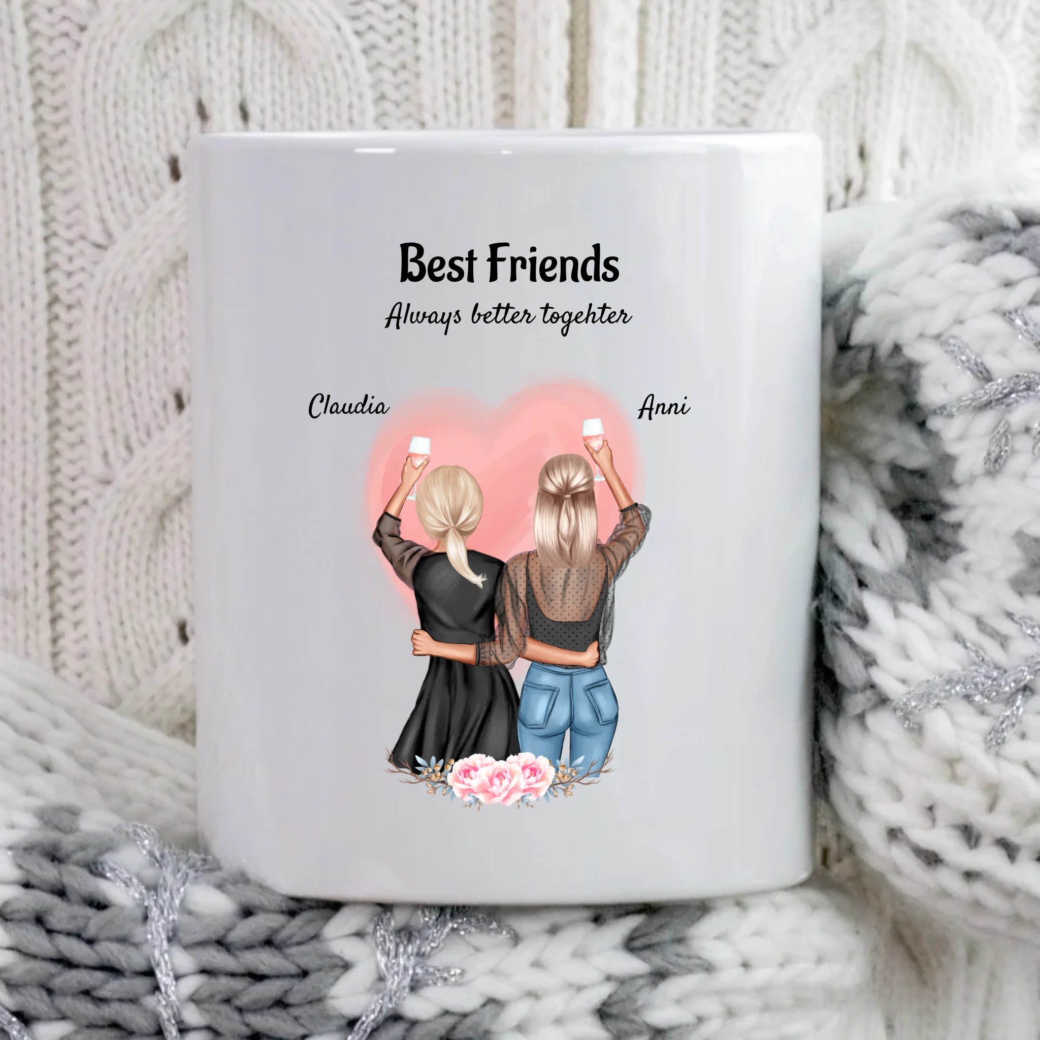 Beste Freundin Tasse Geschenk für 2 Personen - Cantty