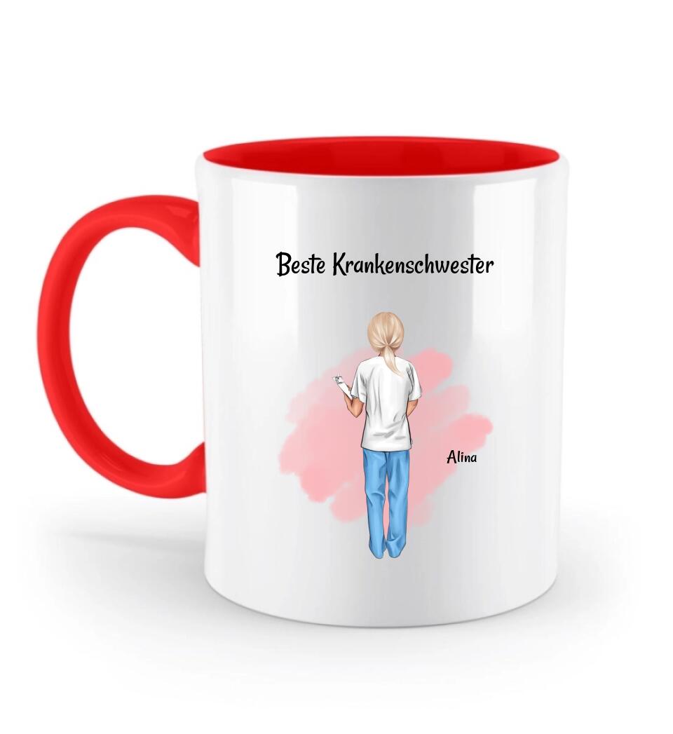 Beste Krankenschwester Tasse personalisiert - Cantty