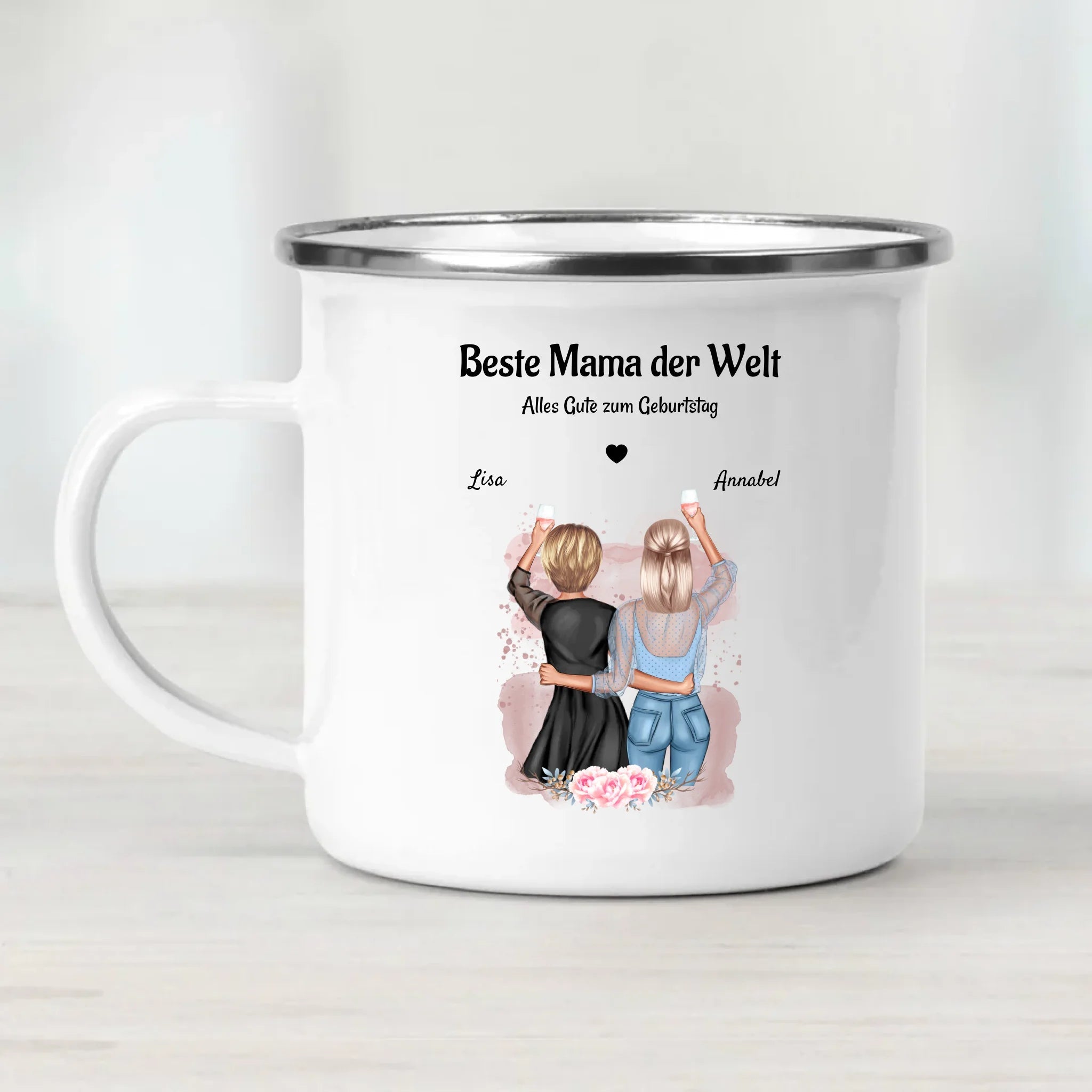 Beste Mama der Welt Geschenk Tasse personalisiert - Cantty